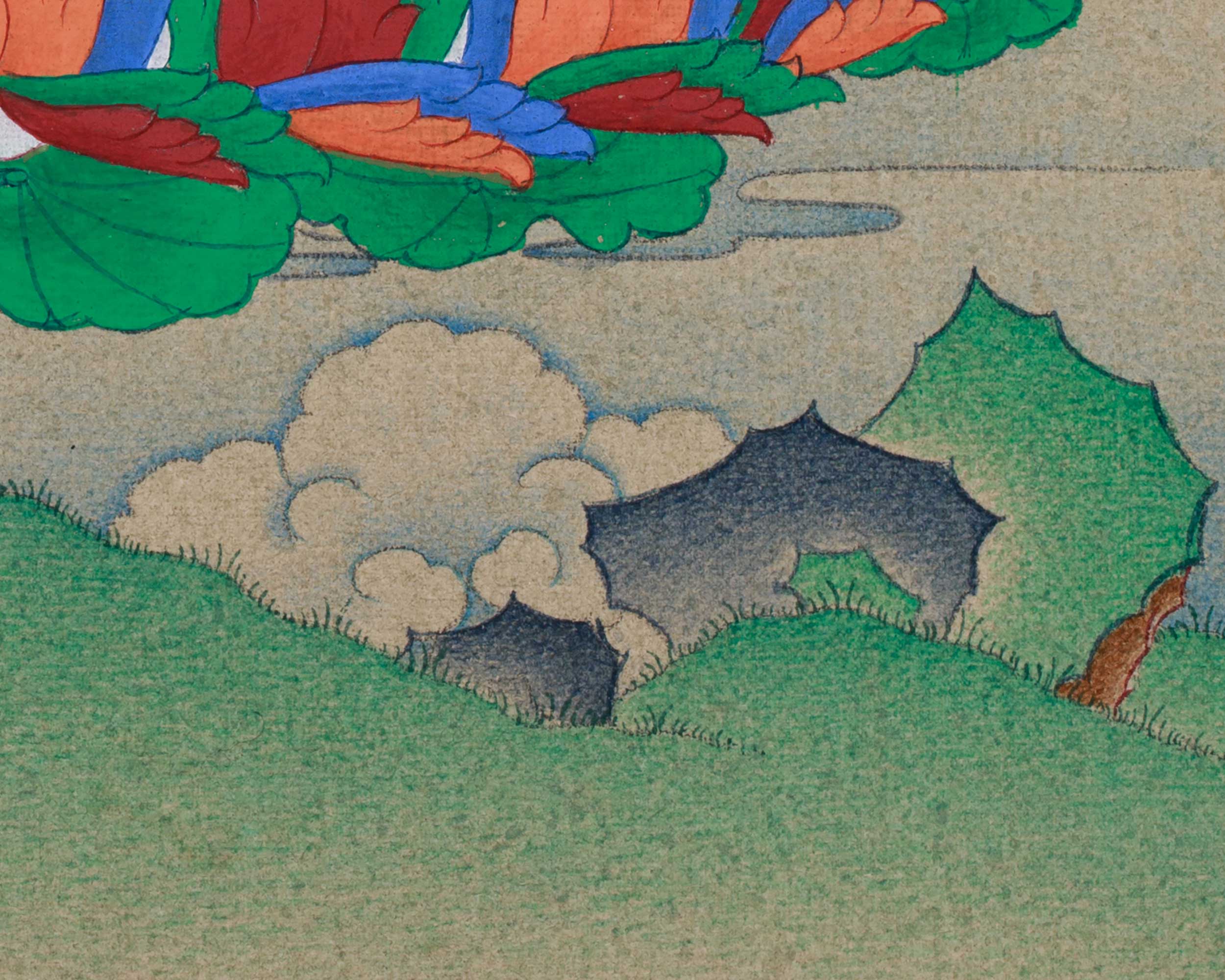 Handmade Guru Padmasambhava Thangka | The Lotus-Born Master of Enlightenment