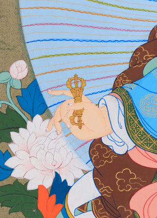 Padmasambhava: The Second Buddha Thangka | Detailed Artwork of Guru Rinpoche ( includes Consecration charges)
