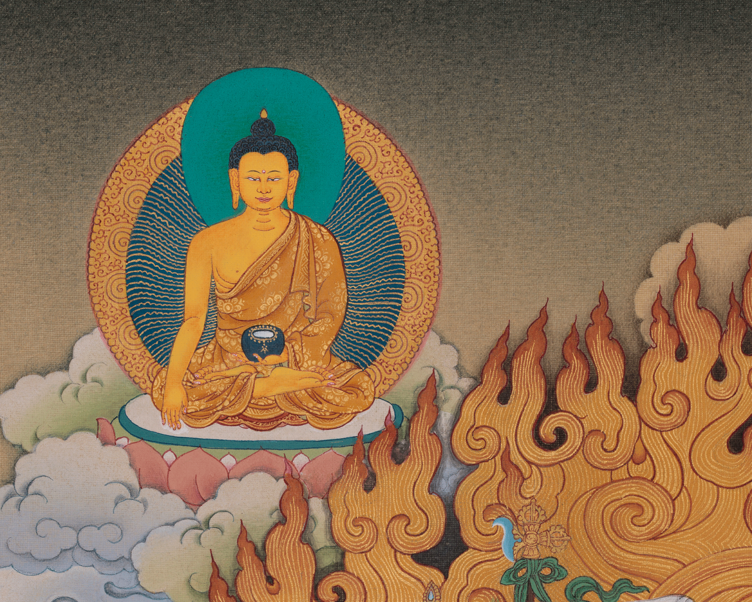 Wrathful Deity Yamantaka Thangka | Fearless Wisdom and Protection
