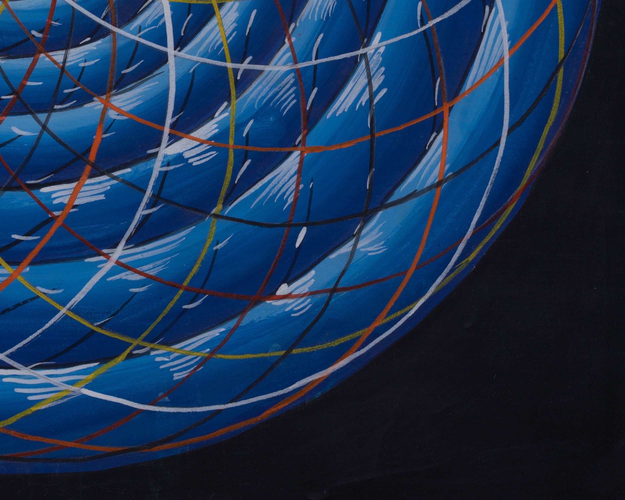 Hand-Painted Cosmic Mandala | Sacred Geometry Art