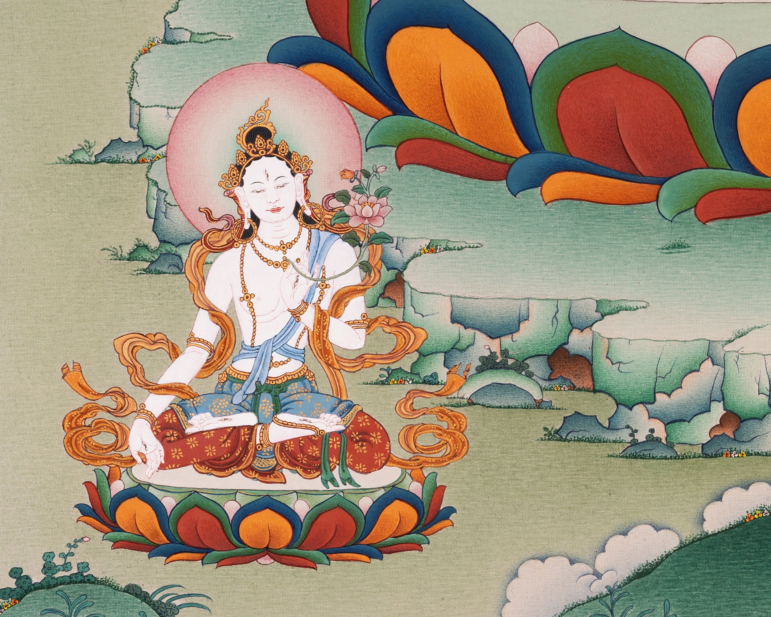 Two-Armed Chenrezig Print | Avalokiteshvara, Bodhisattva of Infinite Compassion