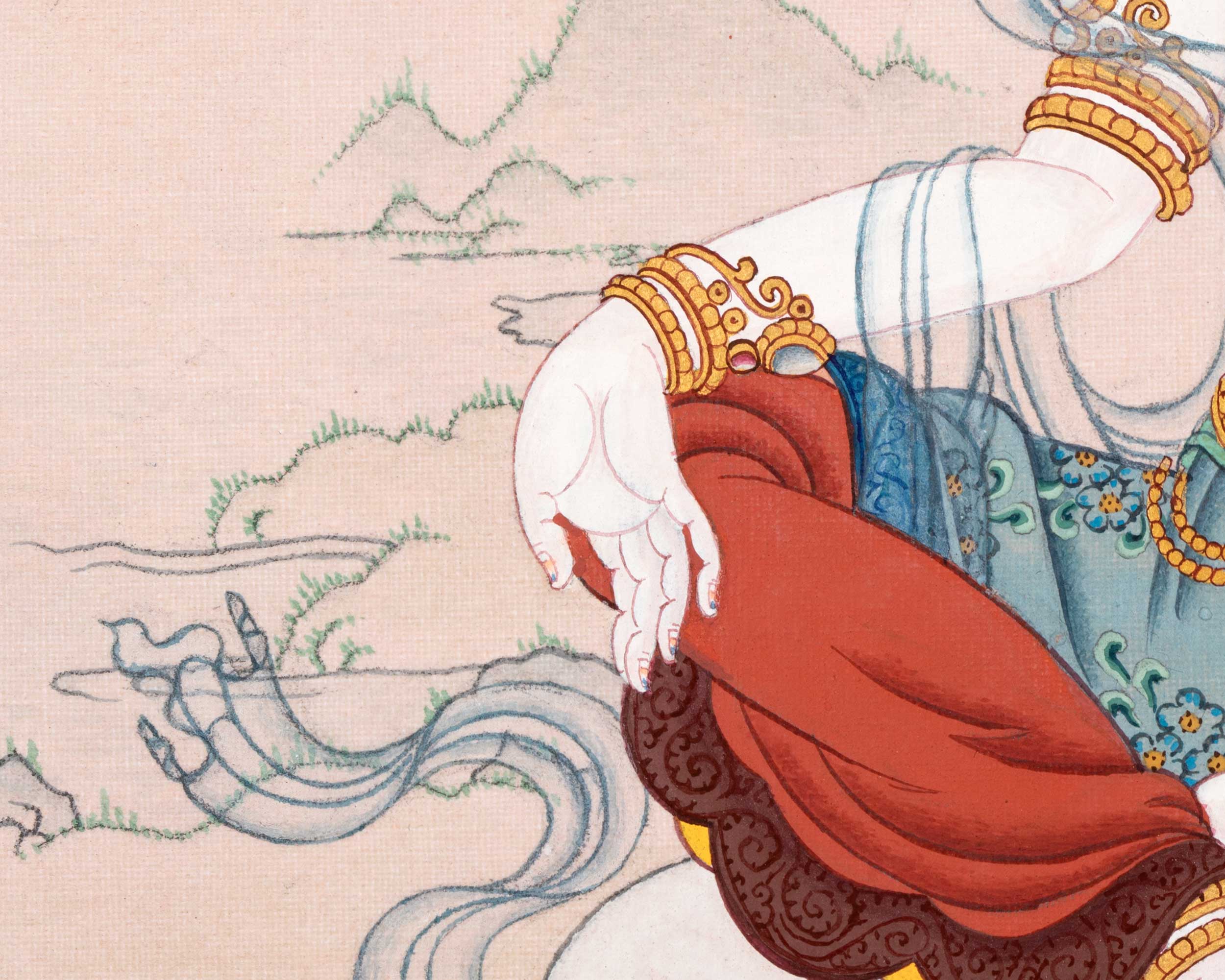 Samkusumita Tara  | 21 Tara of Surya Gupta Thangka