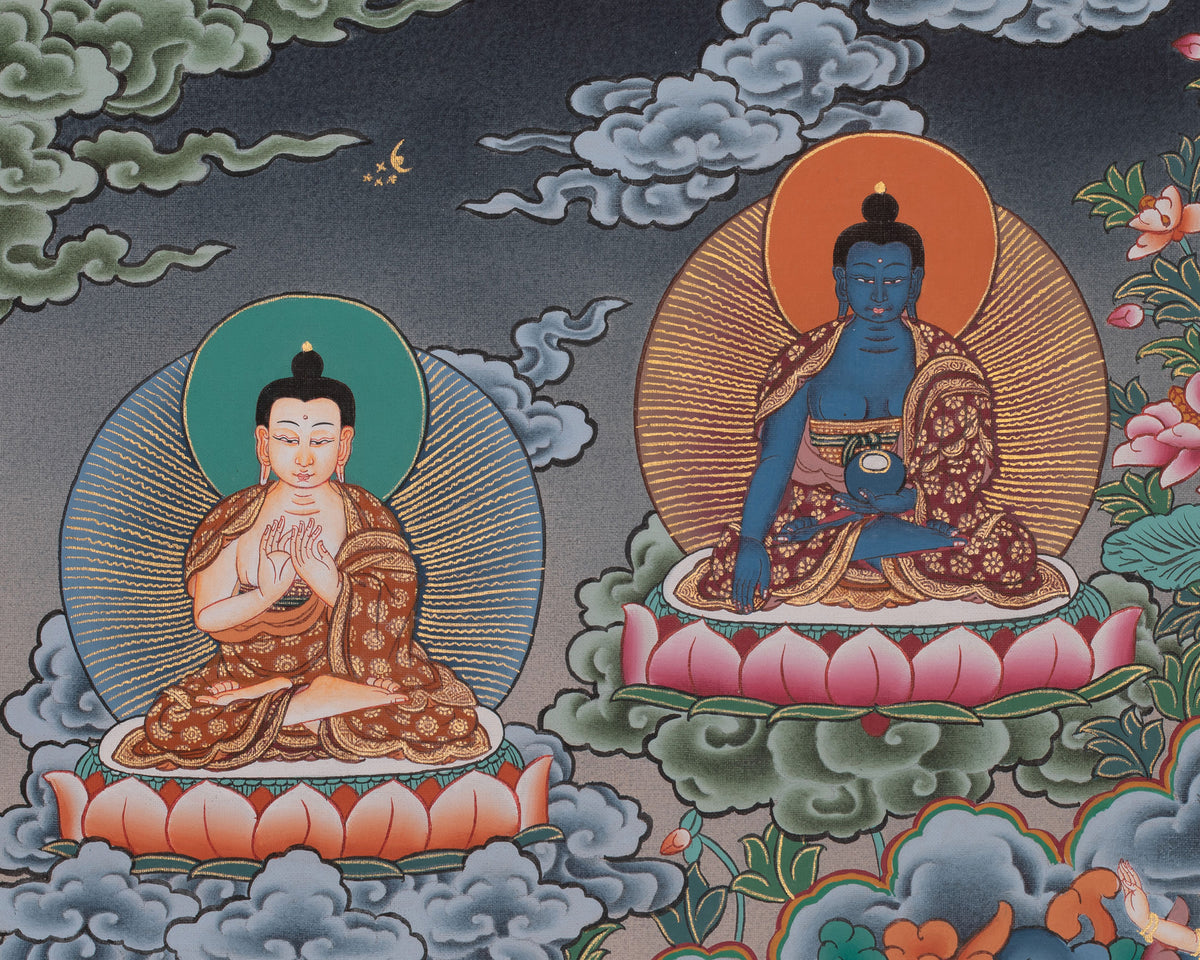 White Tara Buddhist Painting | Sacred Art of Compassion and Longevity
