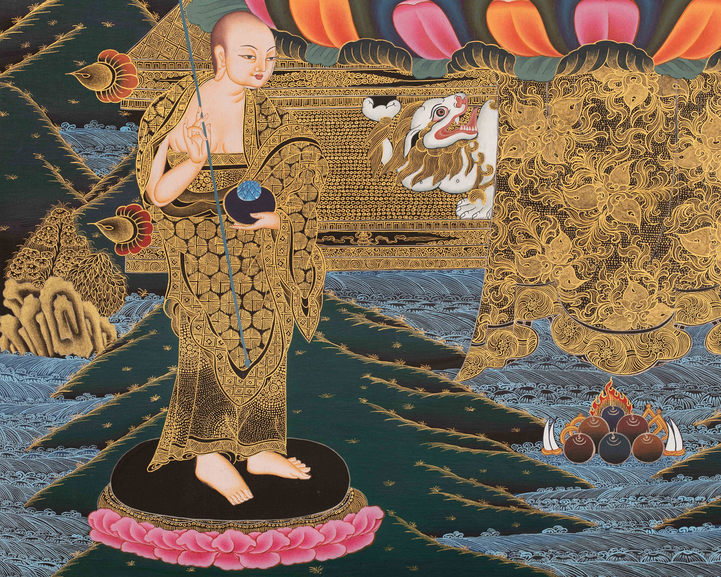 Blue Medicine Buddha Artwork | Spiritual Symbol of Healing Energy