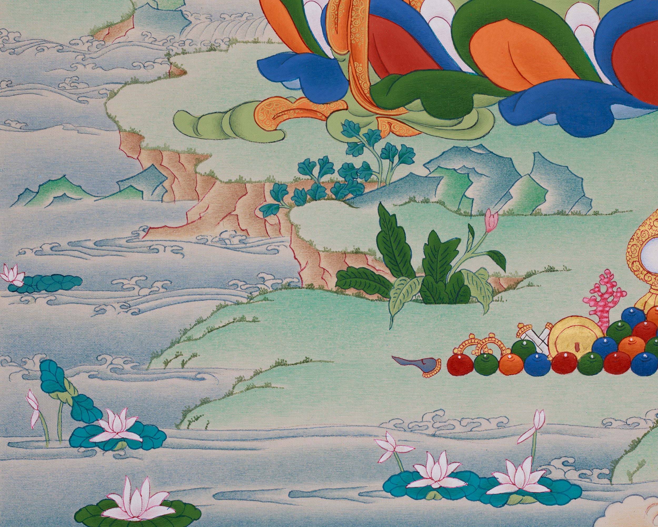 Universal Compassion Thangka of Avalokiteshvara | Chenrezig Thangka