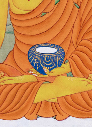 Buddha Shakyamuni Thangka, Handmade Art