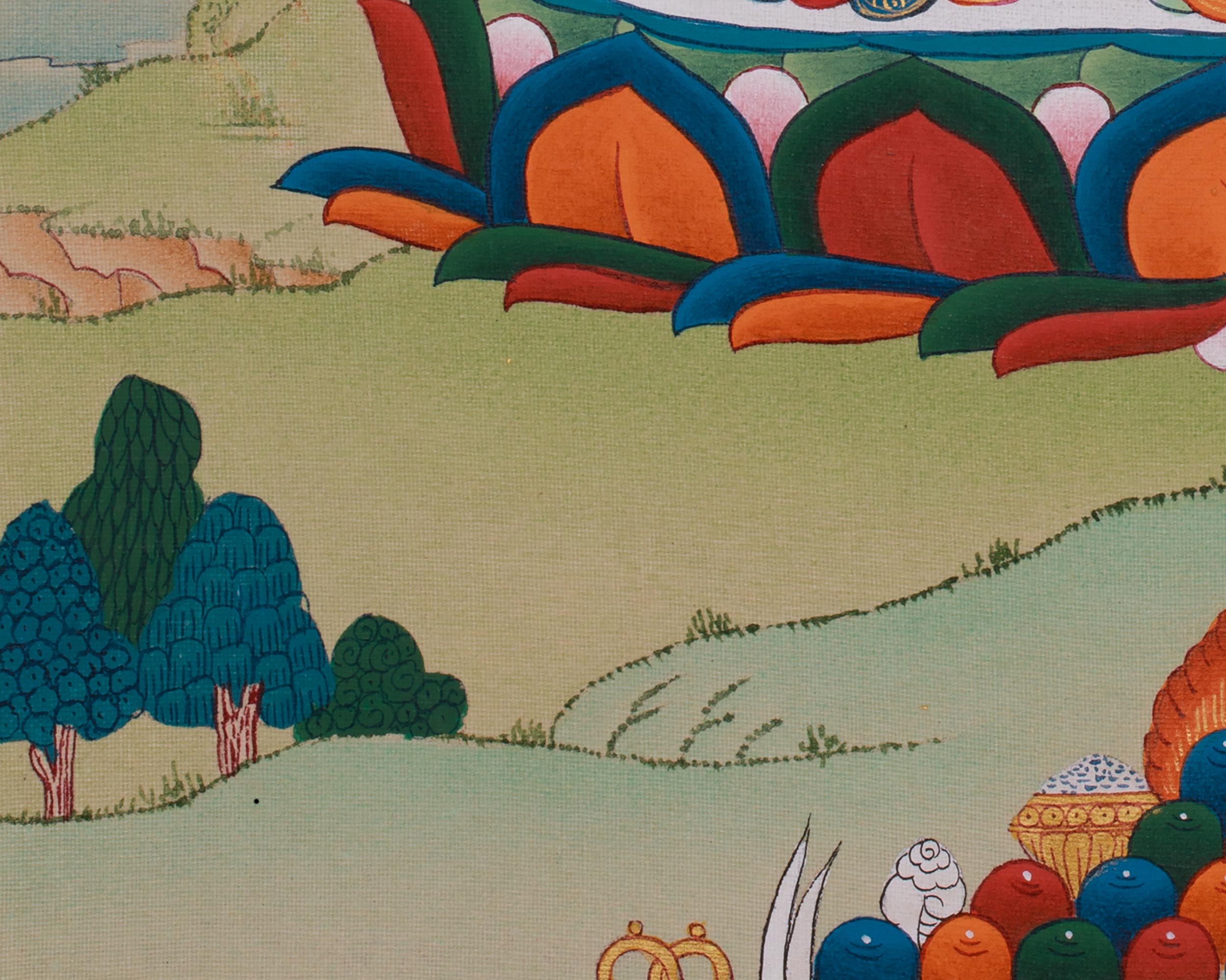 Four Armed Avalokiteshvara Painting | Compassionate Bodhisattva