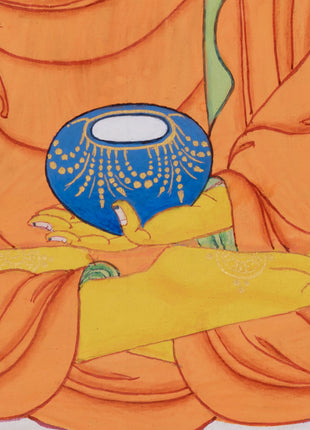 Peaceful Shakyamuni Buddha Art | Buddhist Thangka for Meditation and Enlightenment