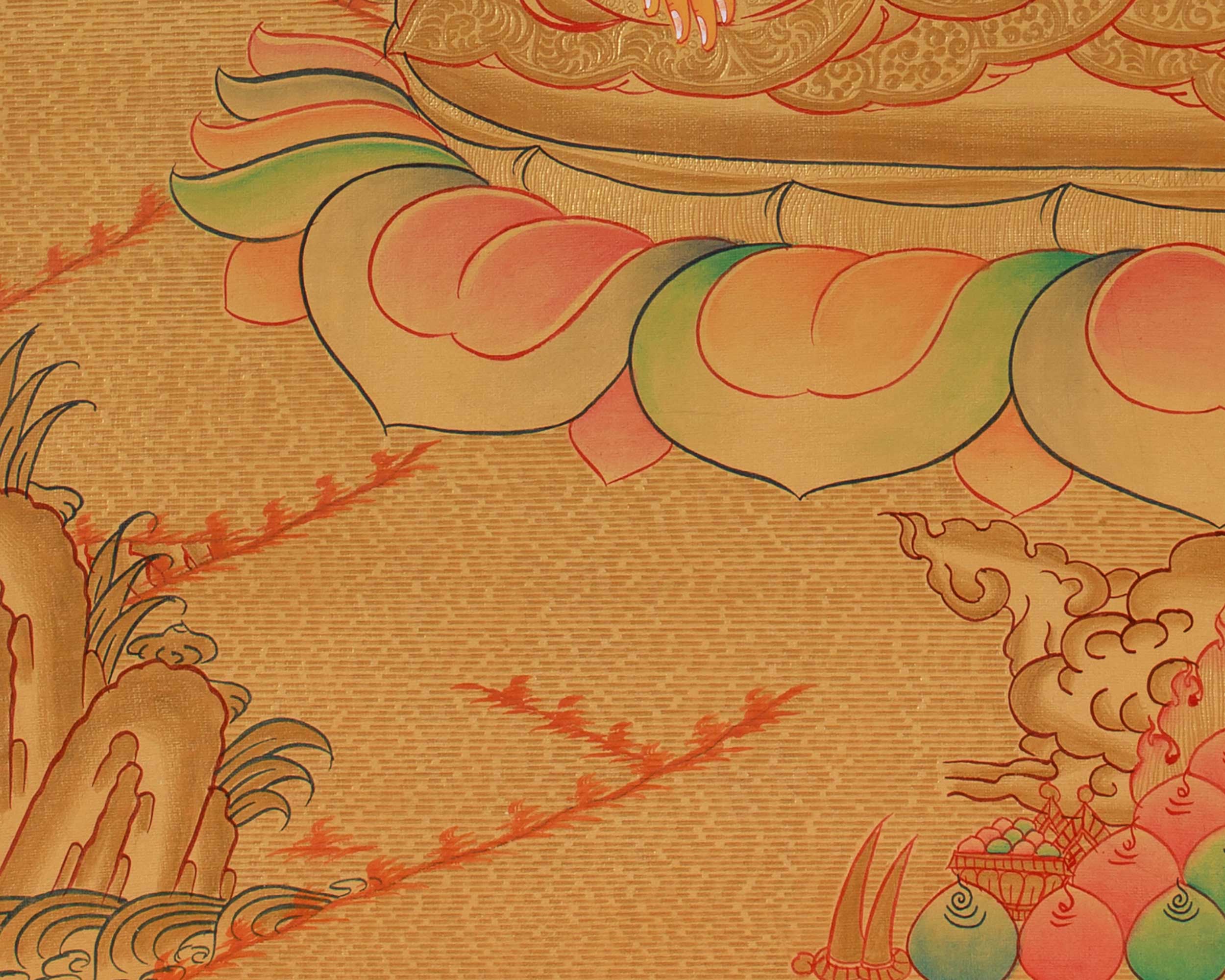 Shakyamuni Buddha Thangka Painting | Wall Hanging Decor