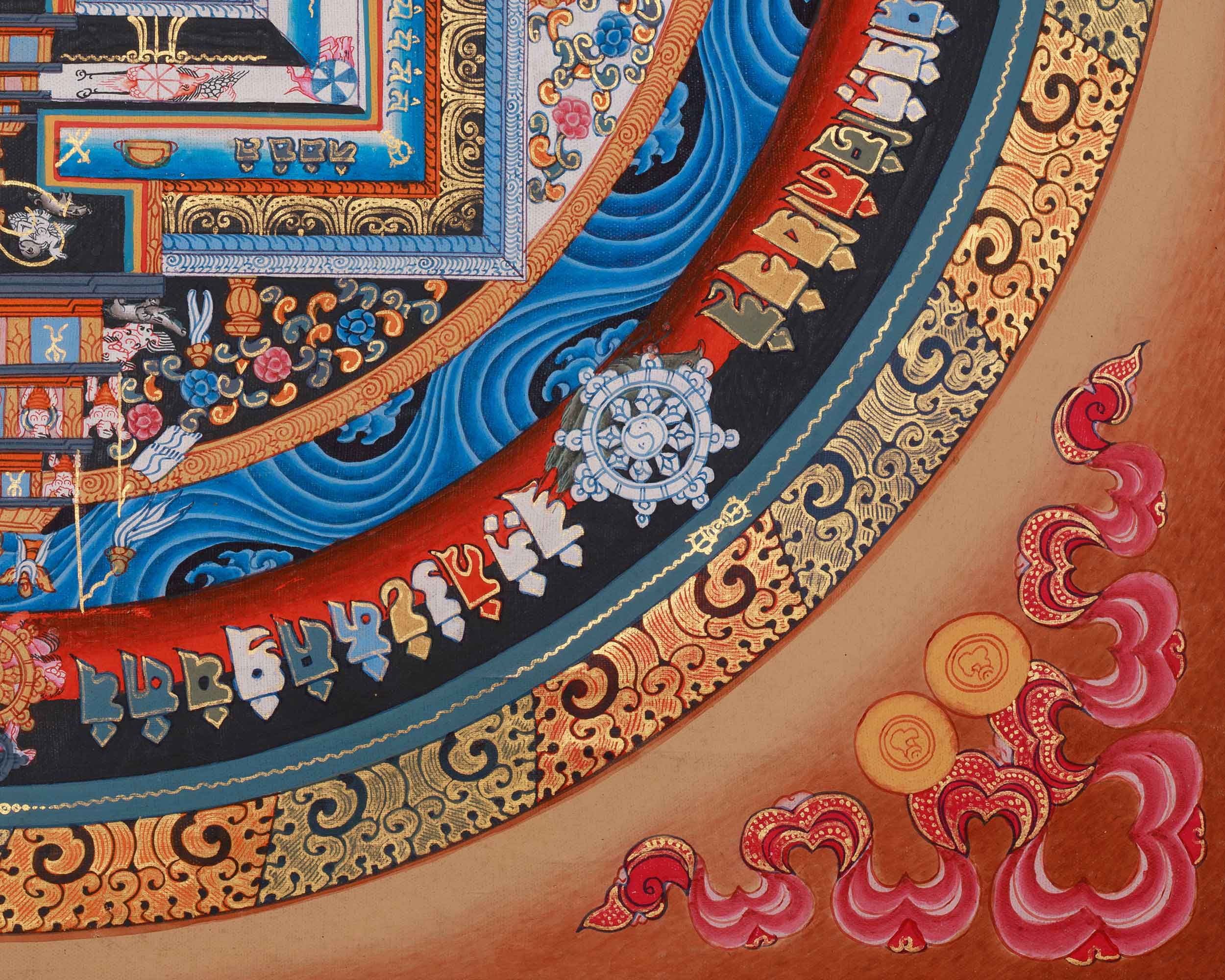 Buddhist Kalachakra Mandala Art | Sacred Symbol of Time