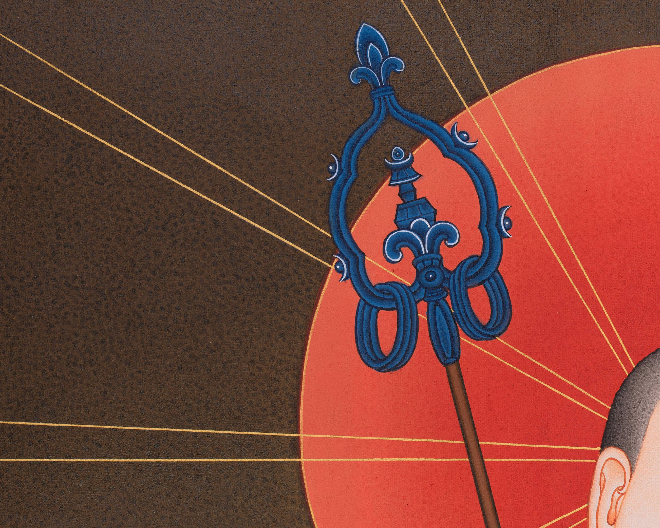Bodhisattva Kshitigarbha Thangka | Spiritual Guardian Art