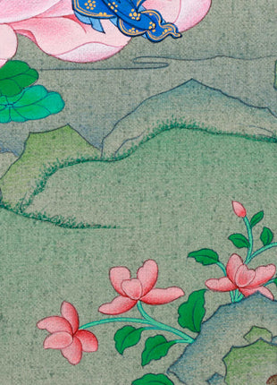 Amitayus Buddha of Infinite Light | Small Thangka Art for Meditation