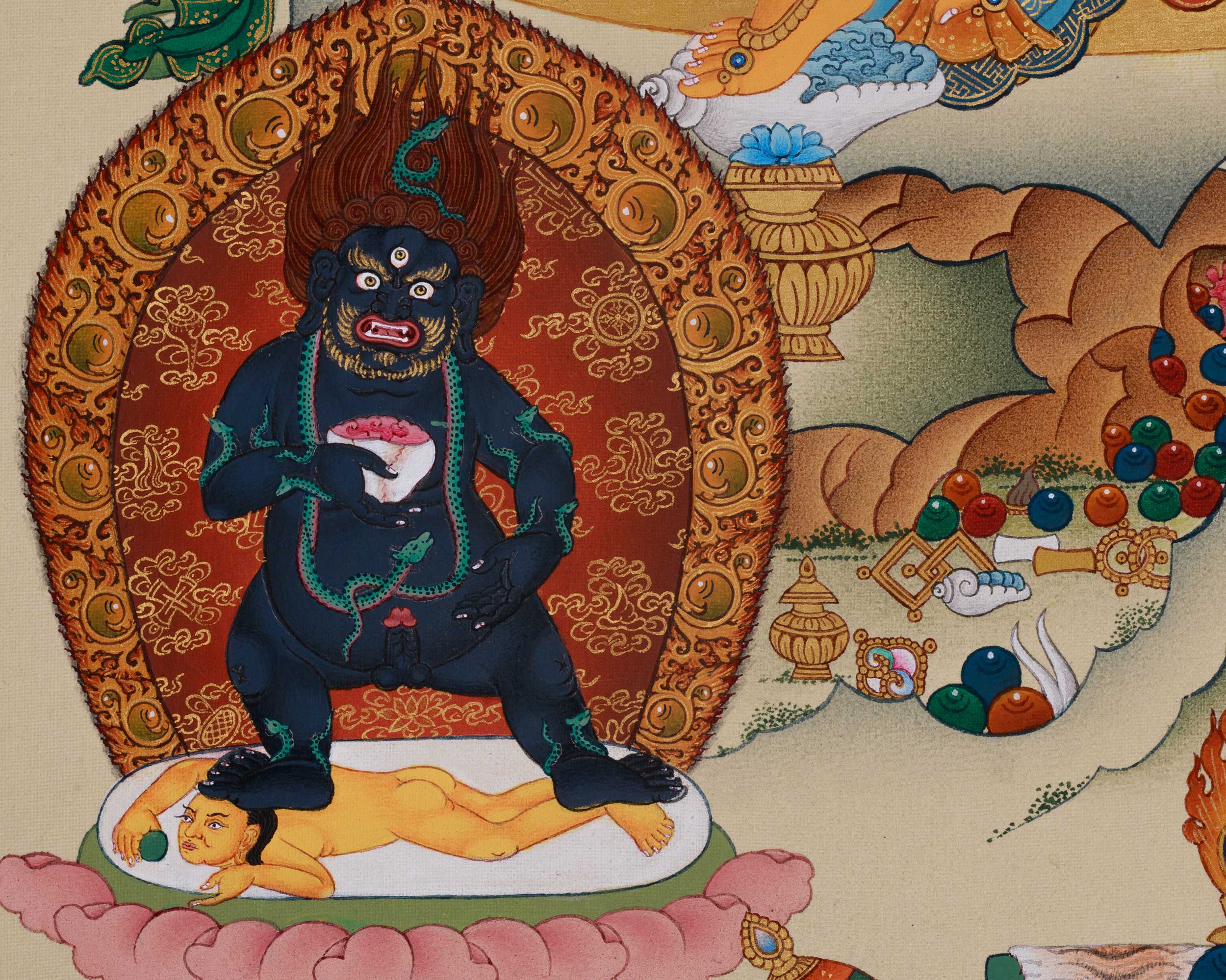 Dzambhala Buddhist Art | Wealth, Prosperity, and Sacred Abundance