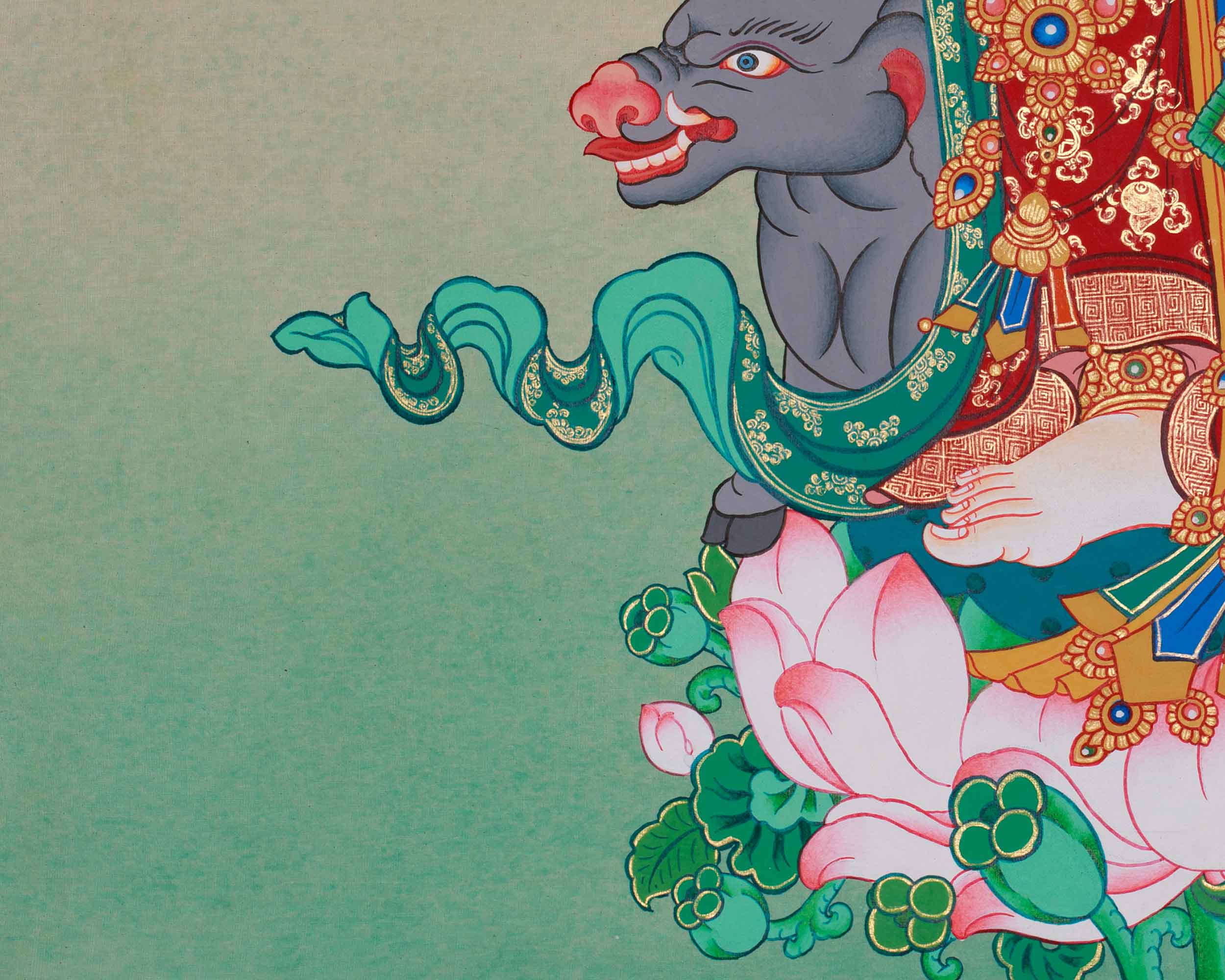 30 Inch Goddess of Dawn, Marichi | Spiritual Artwork of Light and Protection