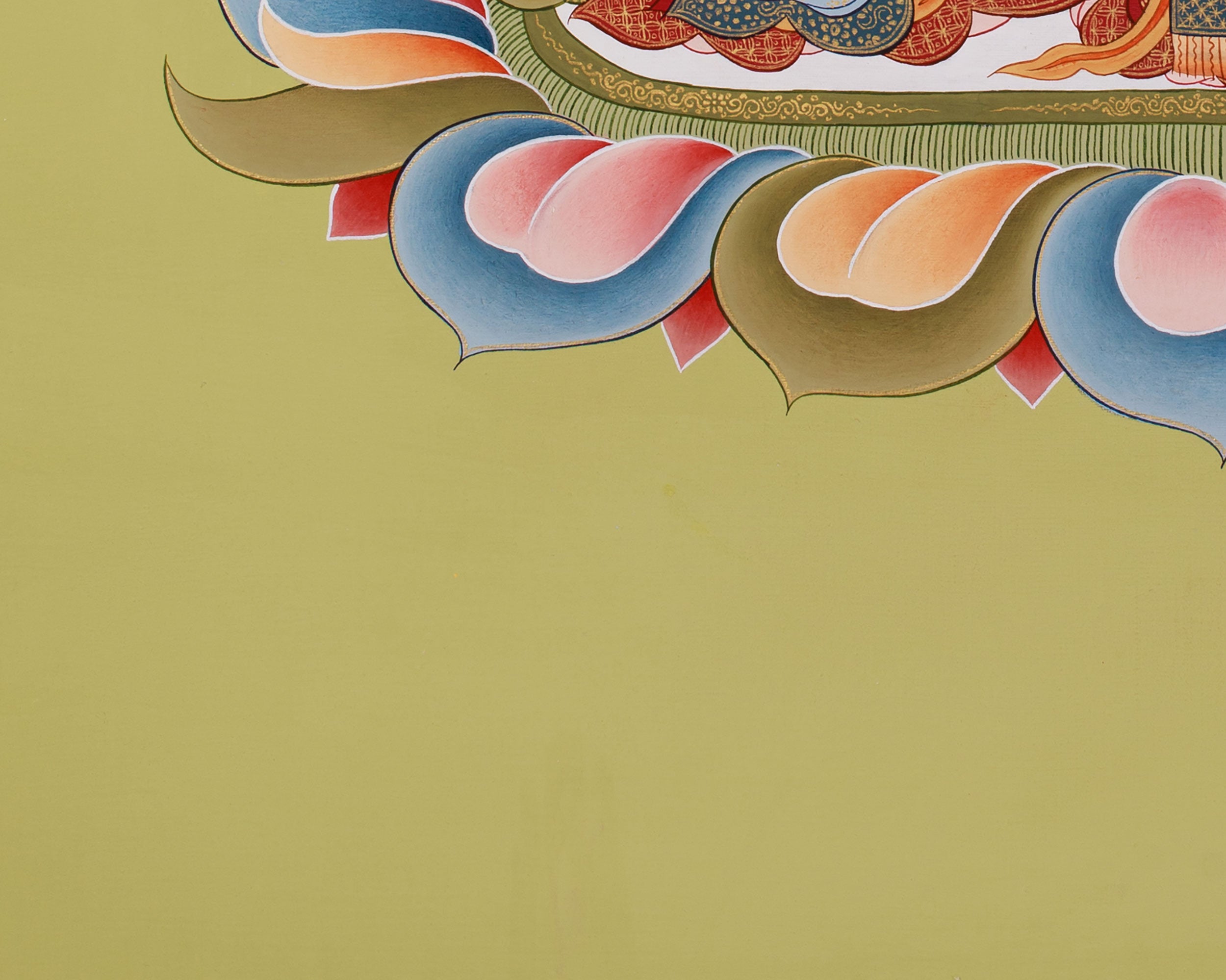 Bodhisattva Sita Tara Thangka | Healing & Longevity | Hand-Painted on Cotton Canvas