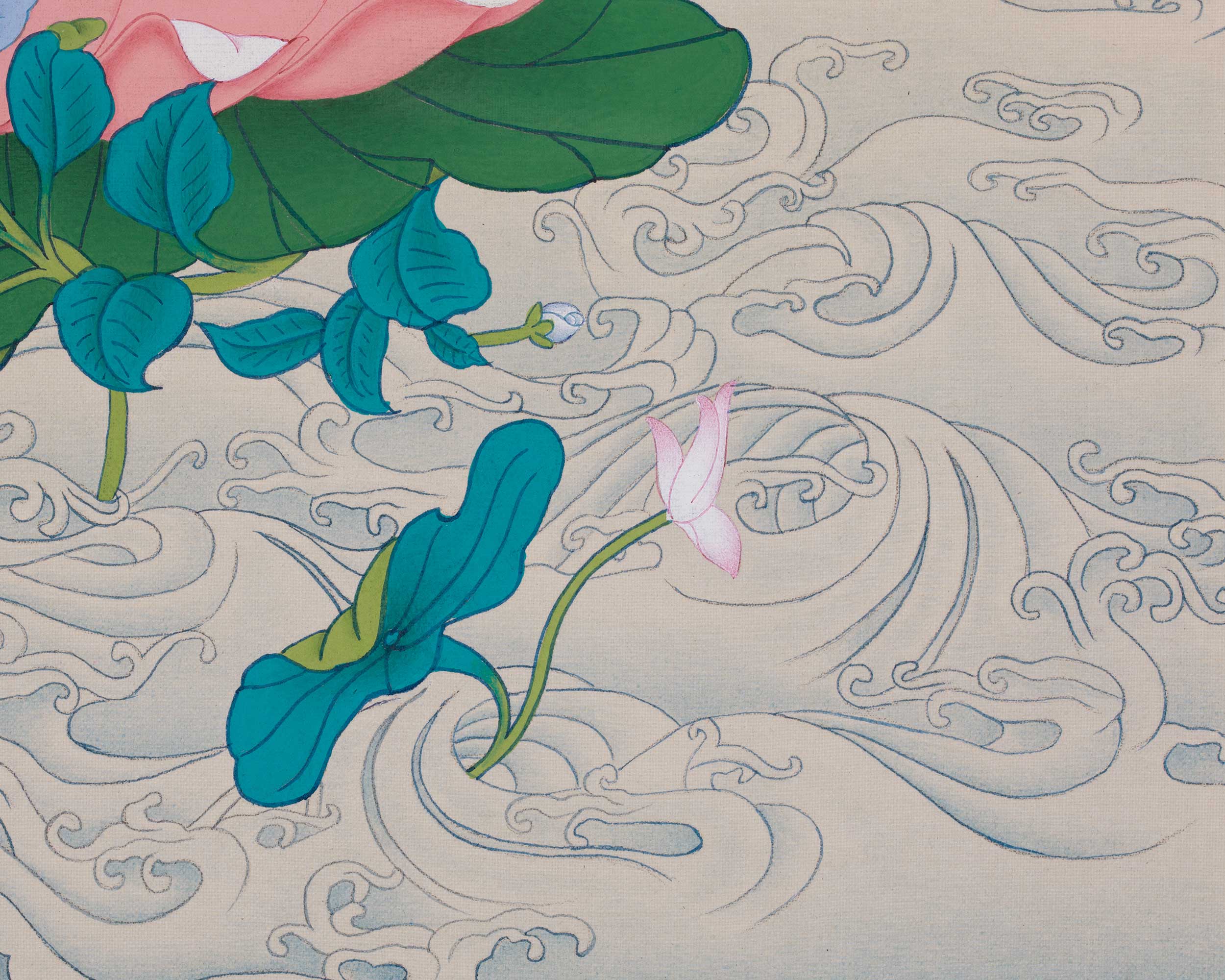 Handmade Green Tara Painting | Goddess of Protection and Swift Blessings