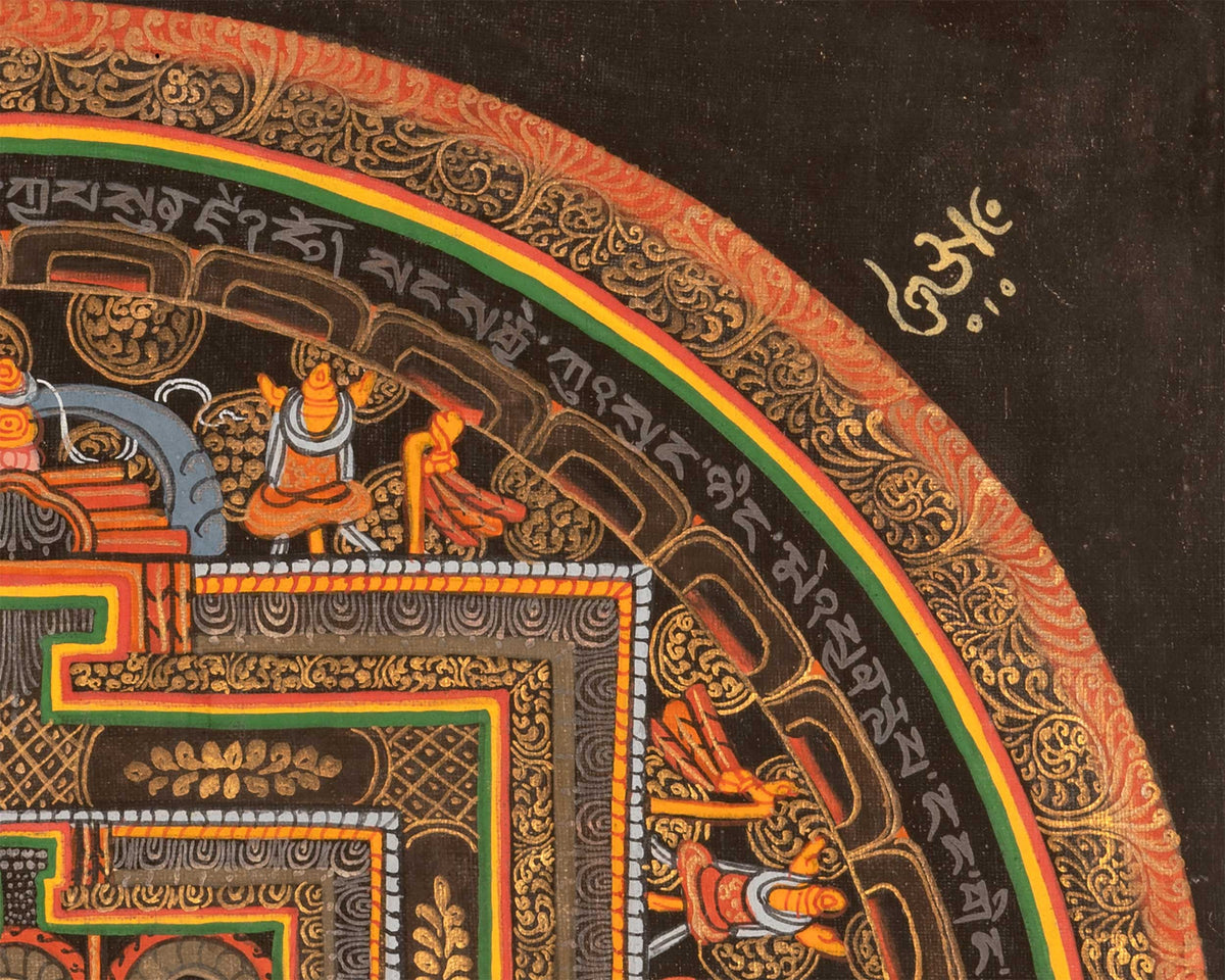 Mantra Mandala Thangka |  Wall Decoration Painting