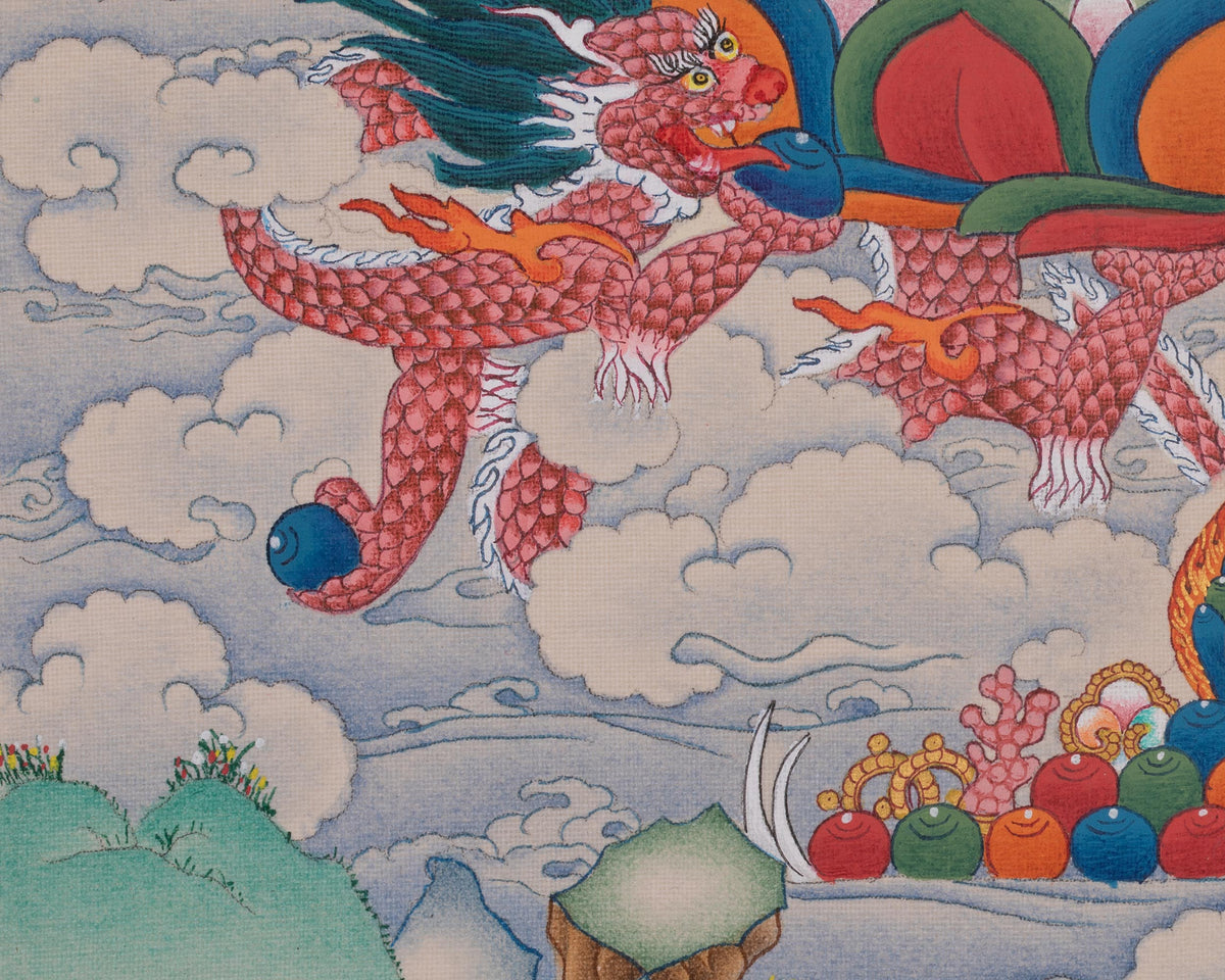 Cundi Buddhist Art | Sacred Tibetan Thangka of Wisdom and Purification