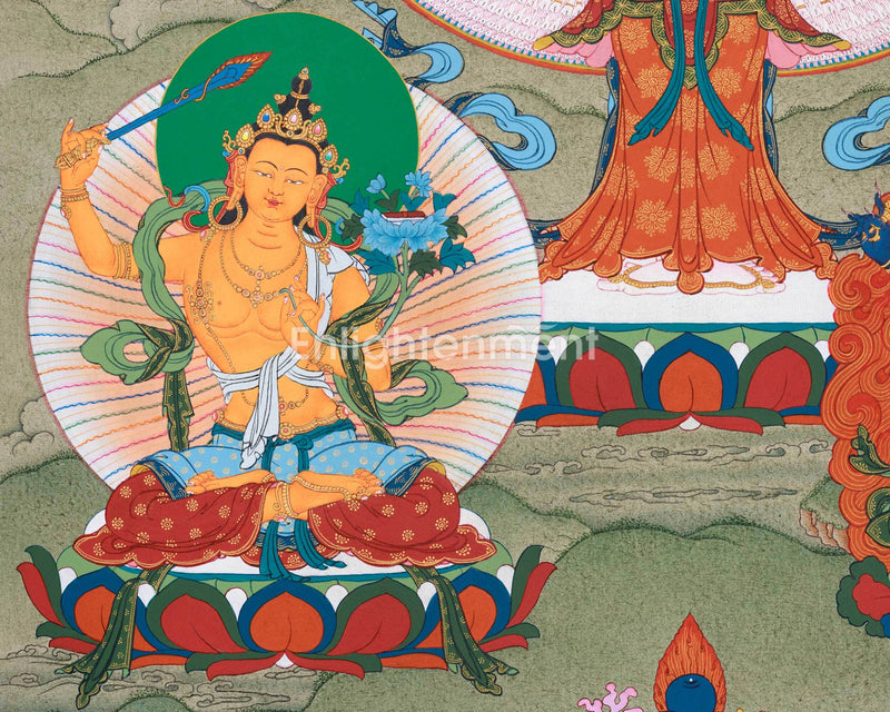 1000 Armed Avalokiteshvara Thangka | Traditional Bodhisattva Chenrezig Artwork