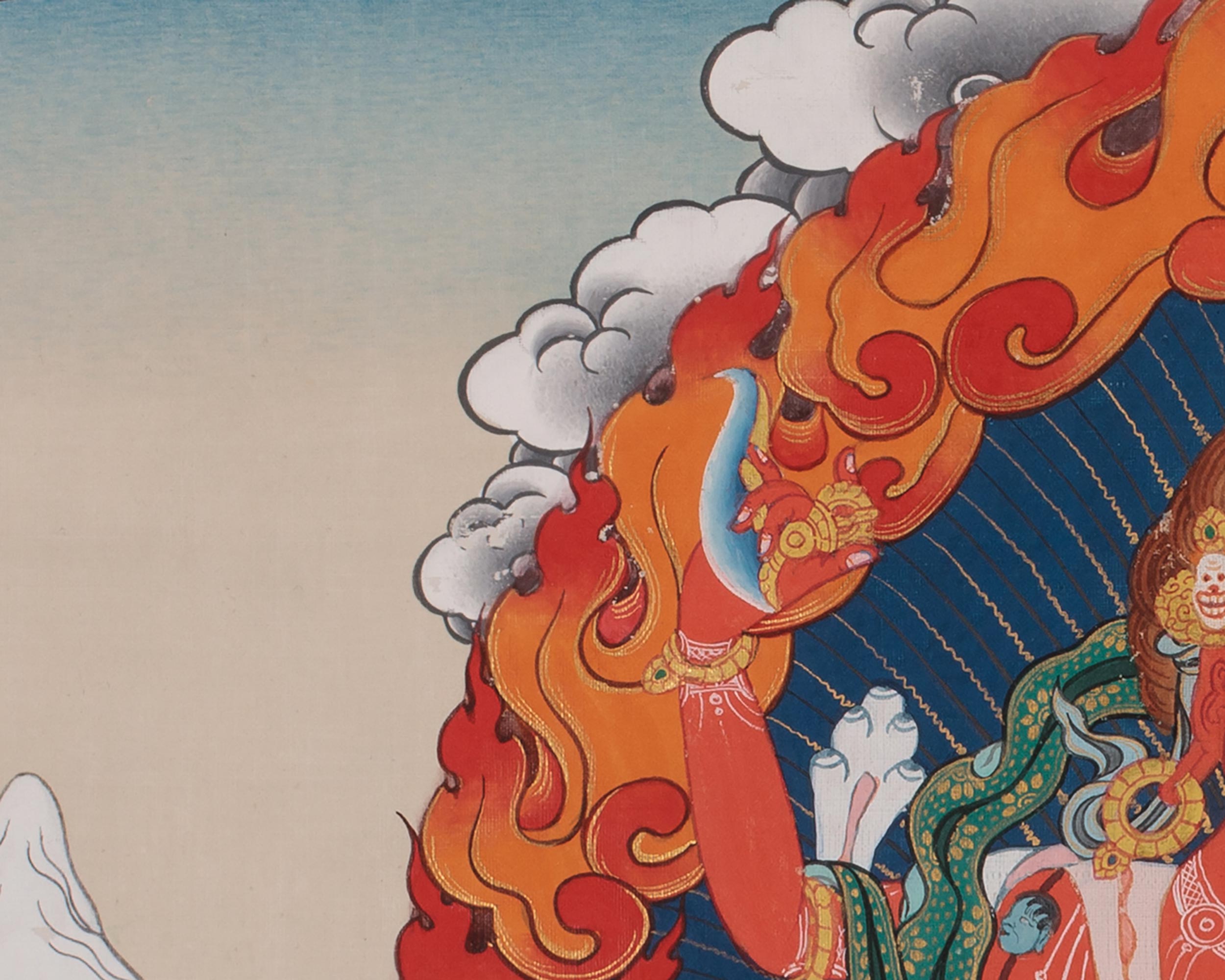 Dorje Phagmo, Dakini Thangka with Broacde | Wisdom and Power