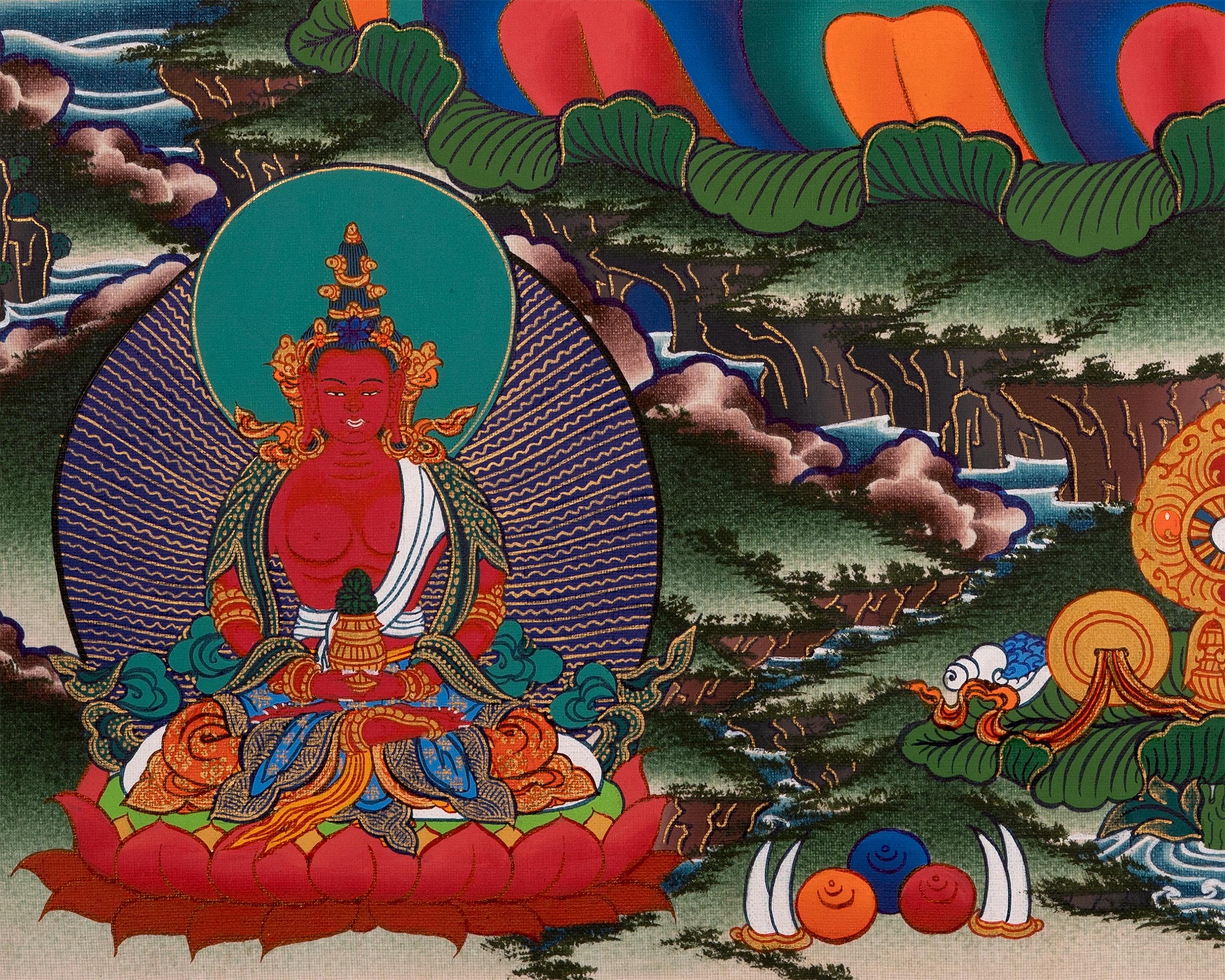 Female Bodhisattva, White Tara Artwork | Healing and Protection Deity