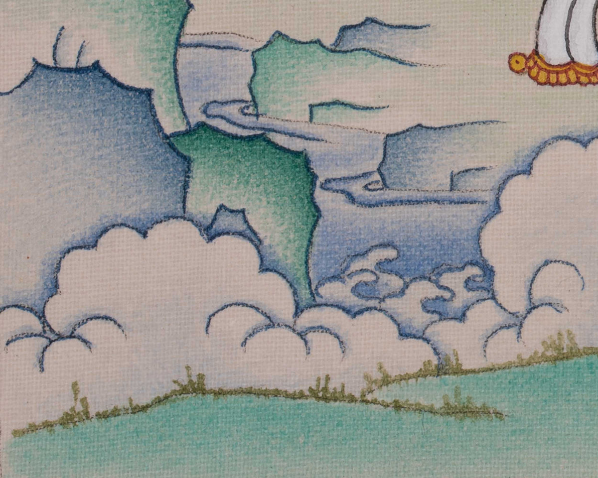 Hand-Painted Green Tara Art | Swift Compassion In Action And Protection From Fear