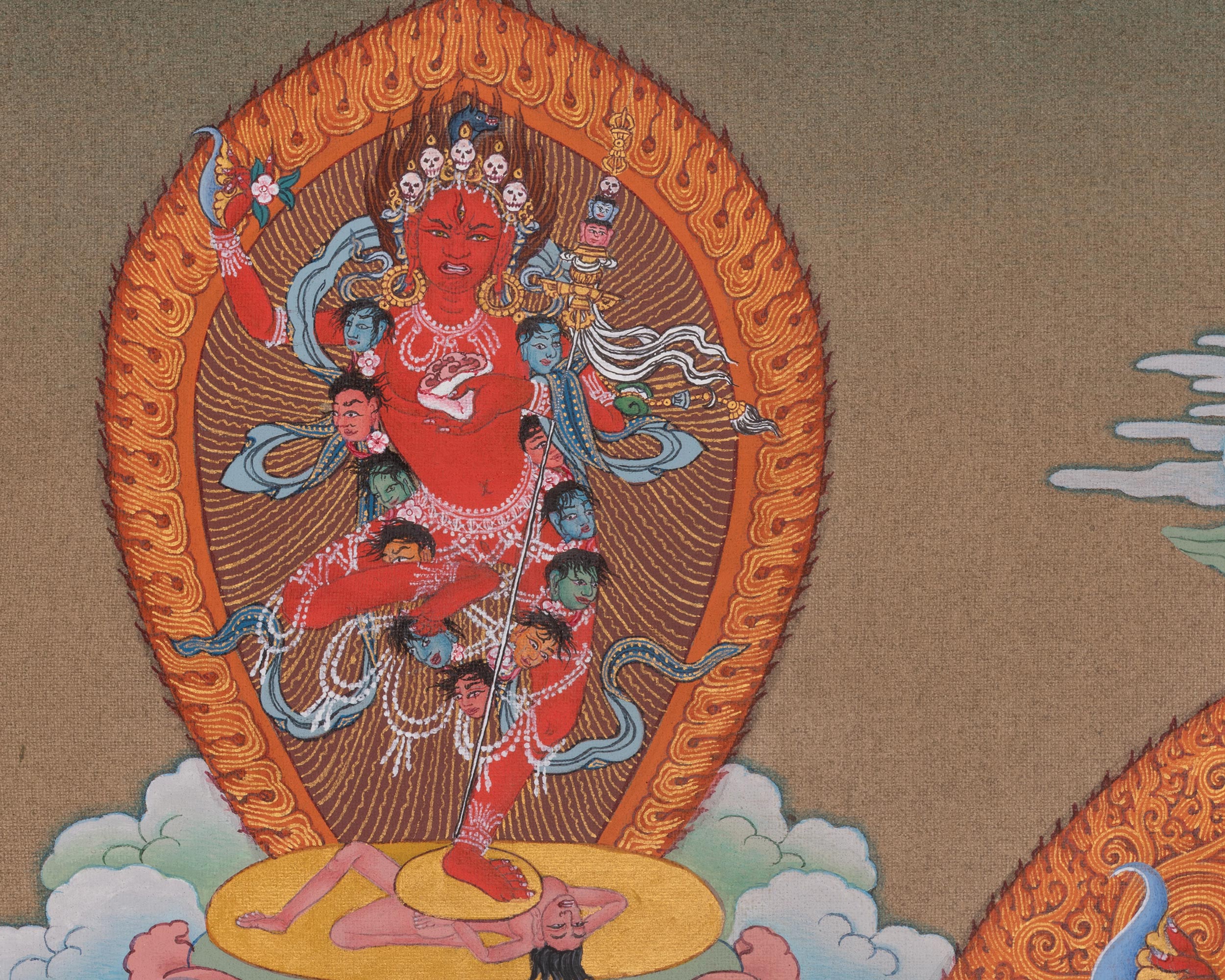 Vajravarahi Tibetan Thangka | Wrathful Dakini In Vajrayana Buddhism |Transcendent Wisdom