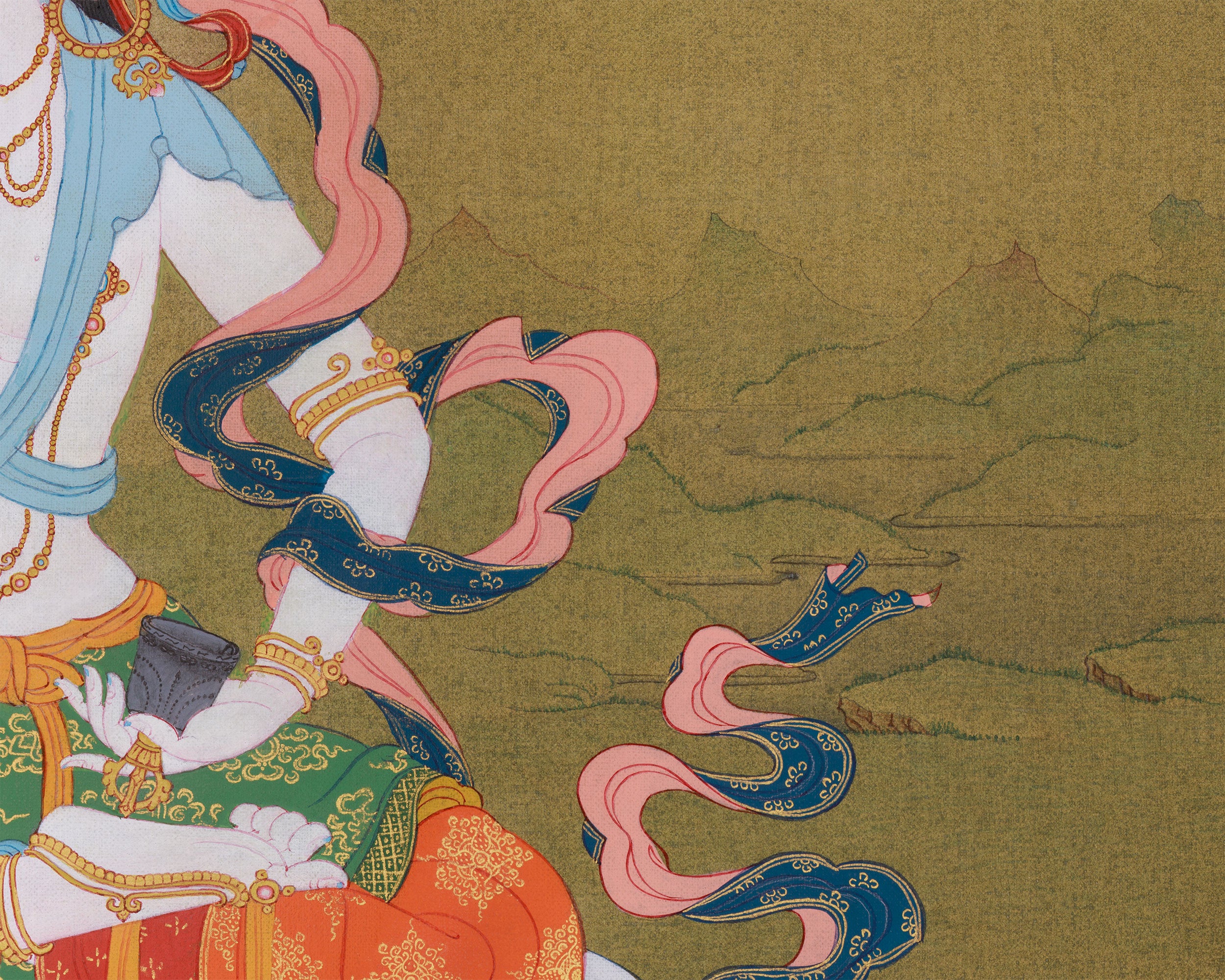 Dorje Sempa Artwork | Traditional Tibetan Buddhist Painting