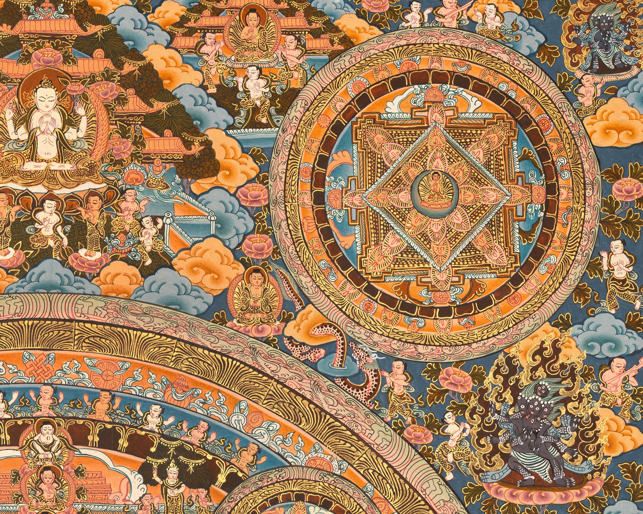 The Buddha Mandala Thangka | A Vision of Unity and Peace