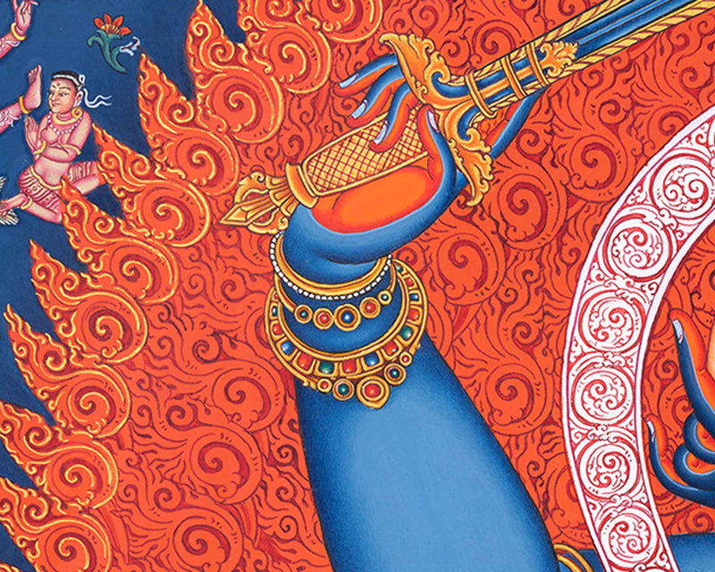Traditional Chandra Maharoshan Thangka Print for Your Sacred Space | Wall Art