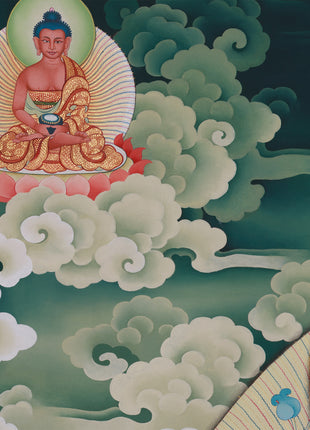 Standing Goddess Green Tara Canvas Print | Tibetan Bodhisattva of Compassion