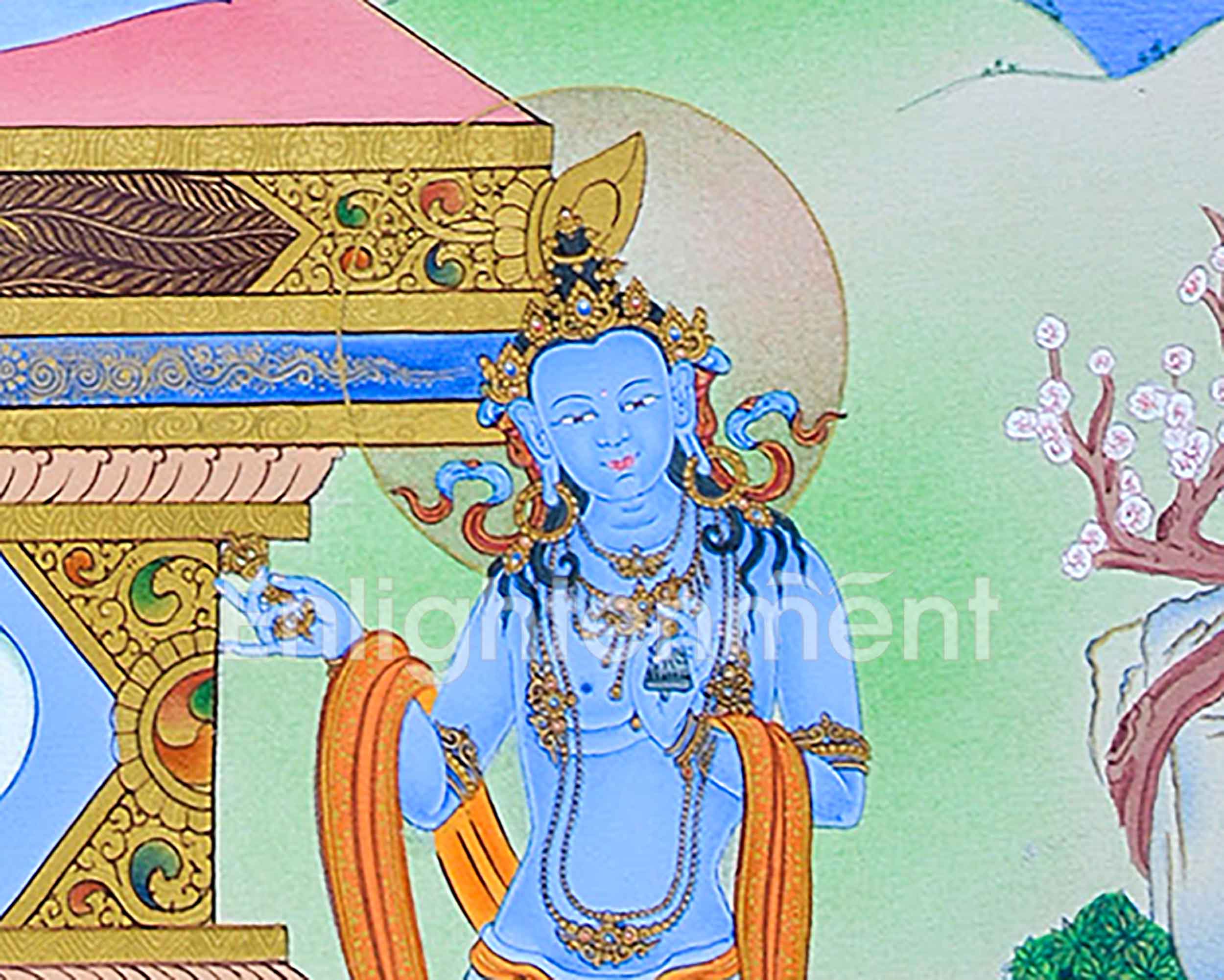 Hand Painted Amitabha Buddha Thangka Art | A Symbol Of Purity And Enlightenment | Traditional Tibetan Buddhism Art