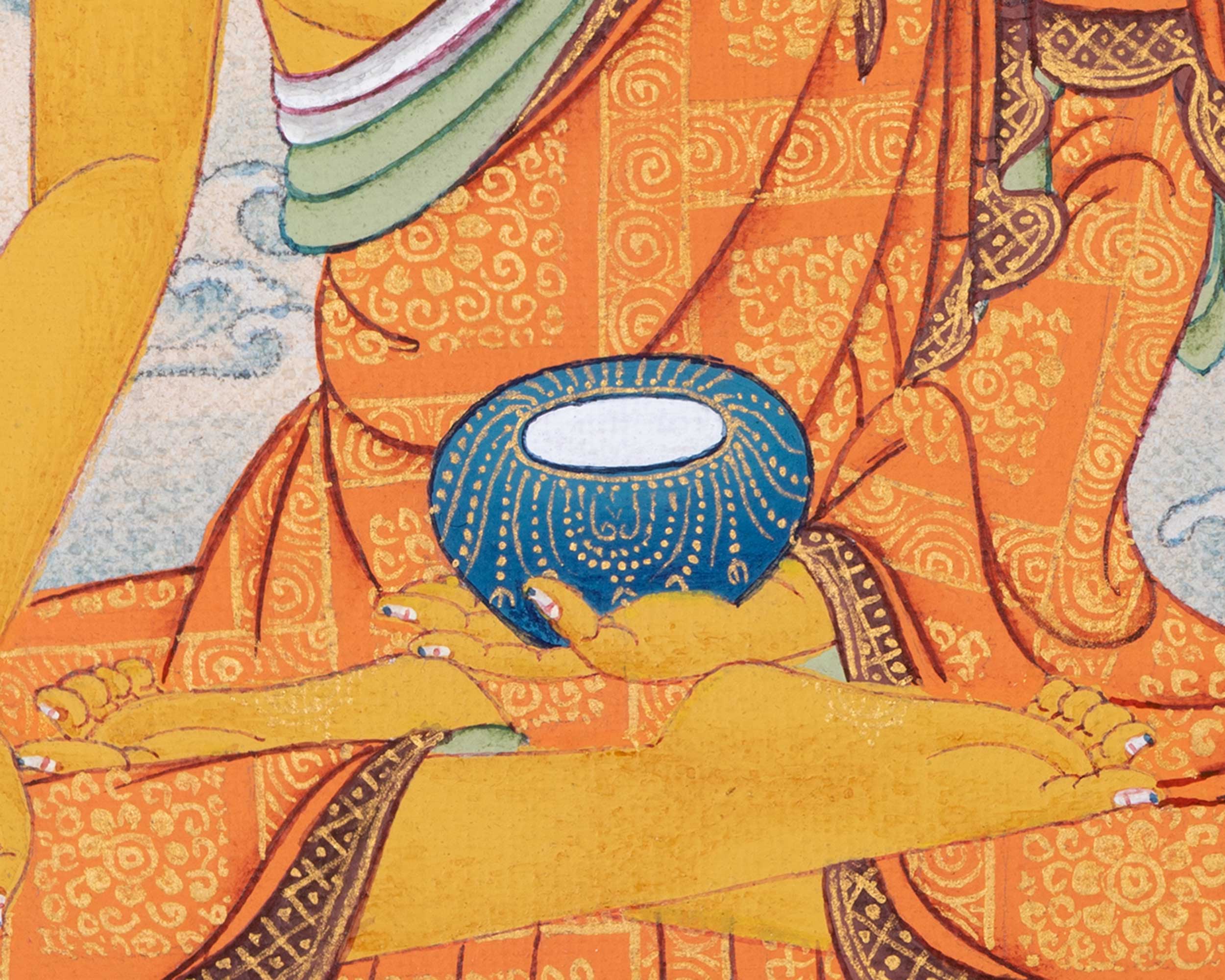 Siddhartha Gautama Art | Hand-Painted Shakyamuni Buddha Thangka | Buddhist Wall Decors