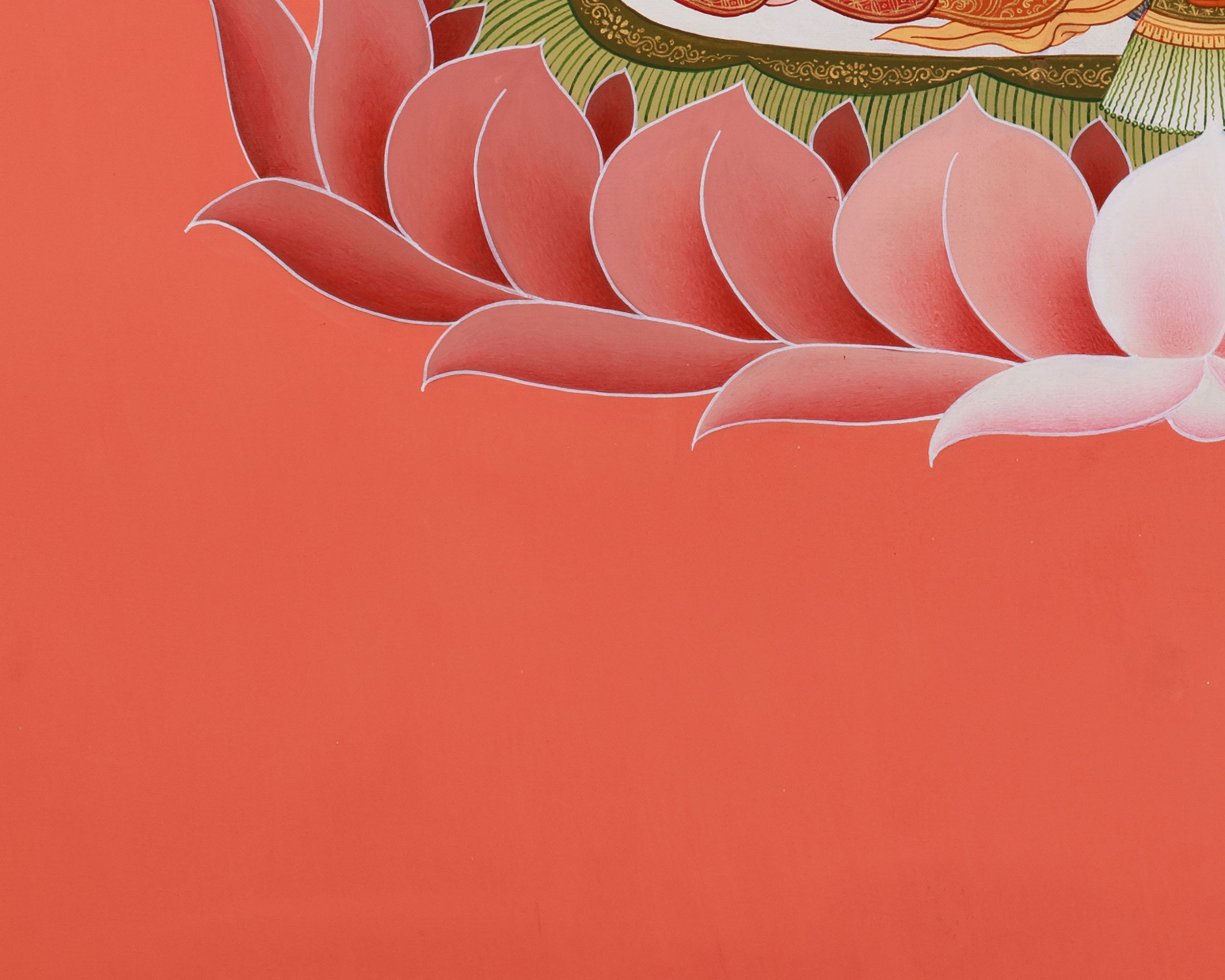 Buddha Vairochana Thangka | Dhyani Buddha of Cosmic Wisdom & Enlightenment