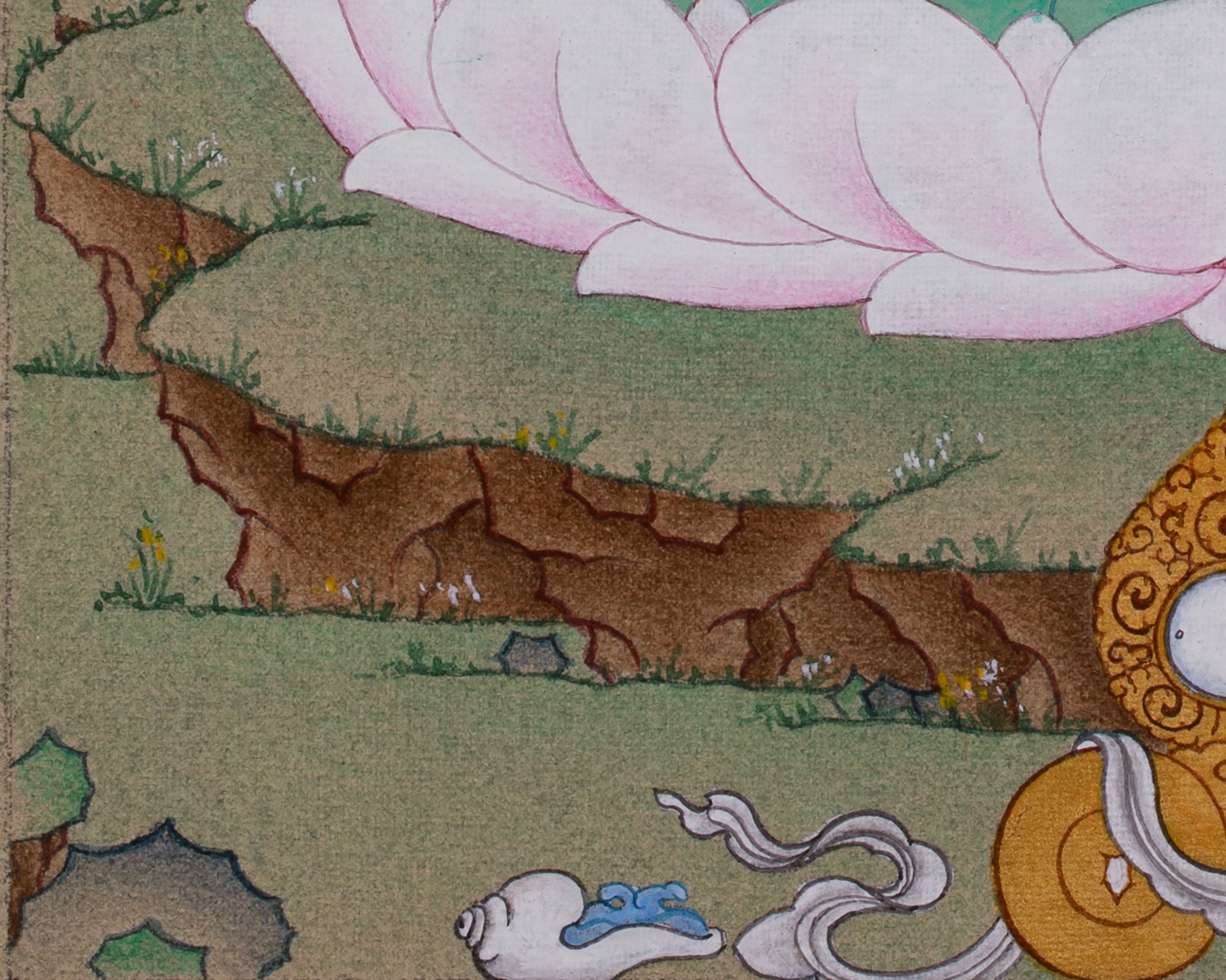 Peaceful Deity Shakyamuni Buddha Thangka | A Symbol of Enlightenment