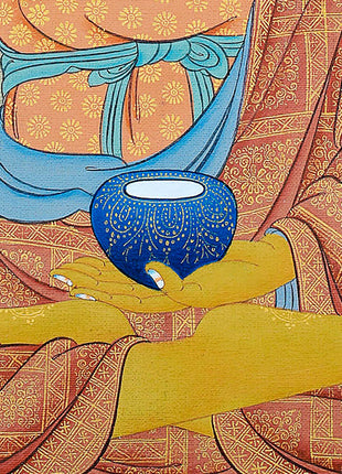 Shakyamuni Buddha High-Quality Giclee Print | Vibrant Buddha Canvas Print | Religious Fine Art