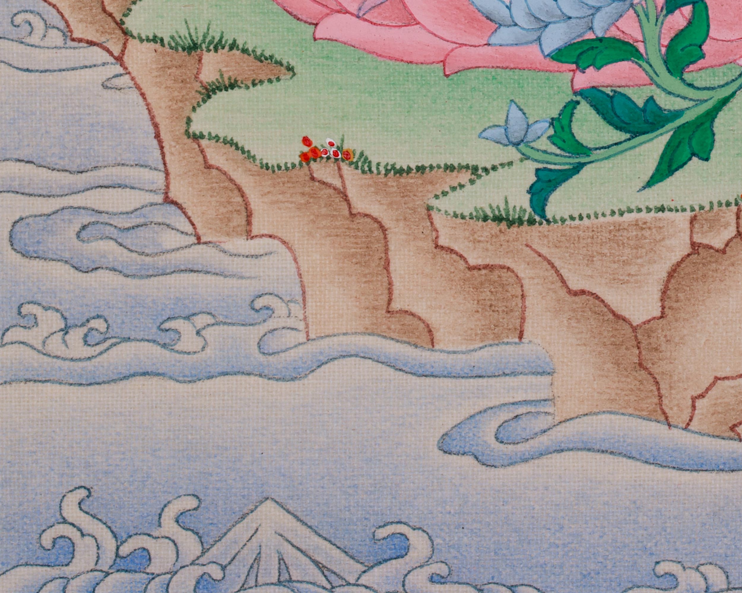 Buddhist Red Tara Thangka | Goddess Who Bestows Power and Wisdom