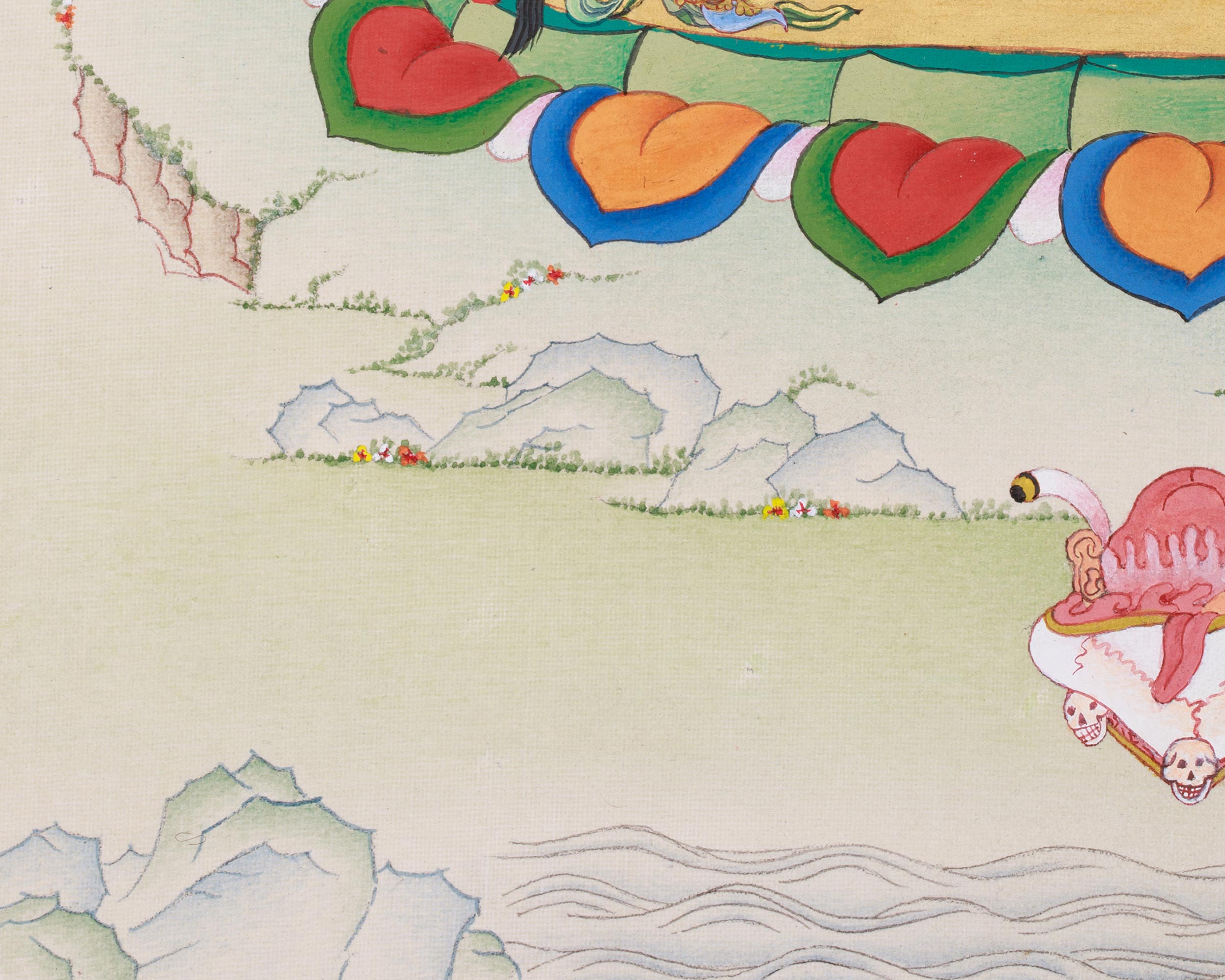 Sacred Chakrasamvara Yab-Yum Thangka | Yidam Artwork for Spiritual Transformation