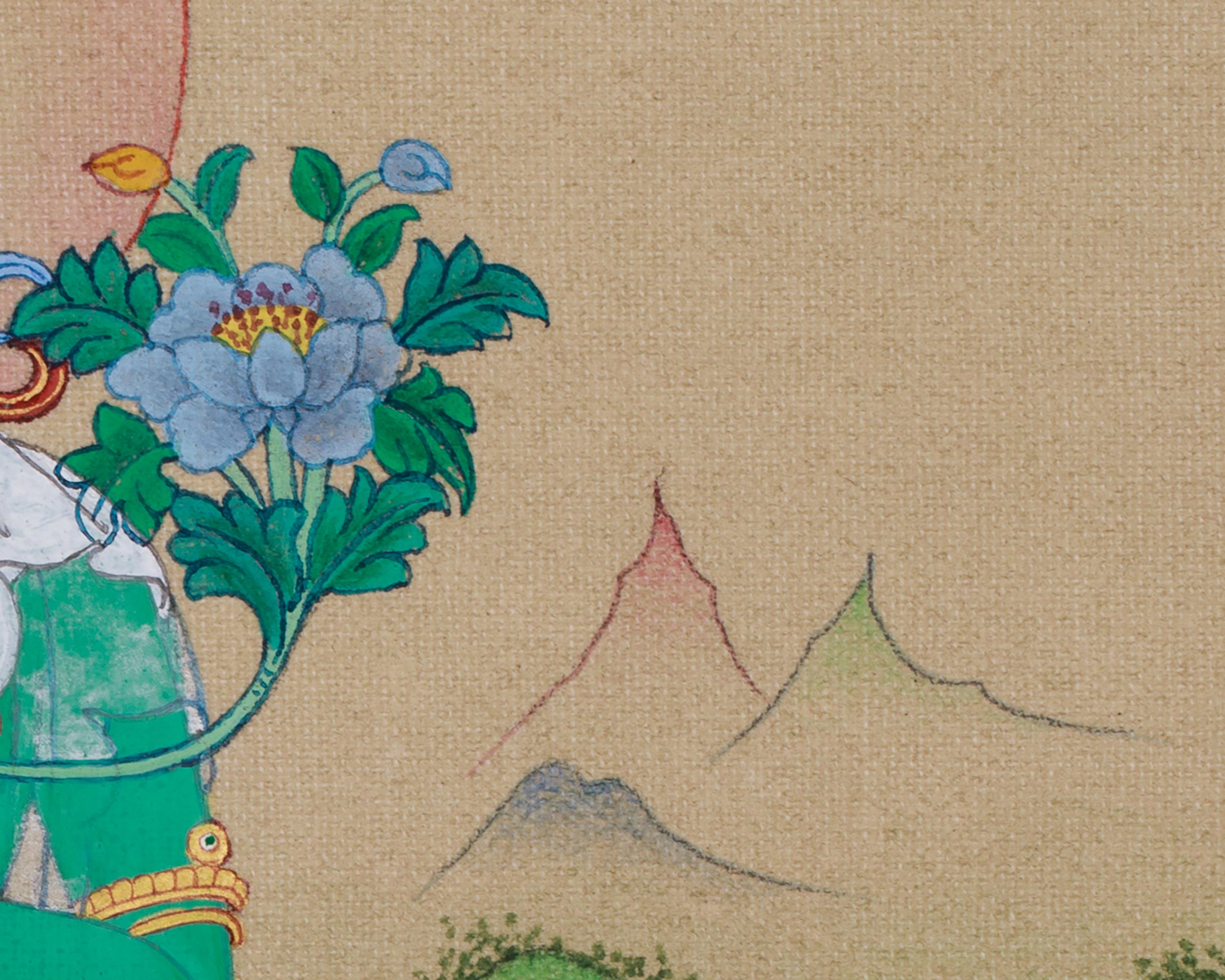 Divine Goddess Green Tara Thangka | Swift Protector and Compassionate Deity