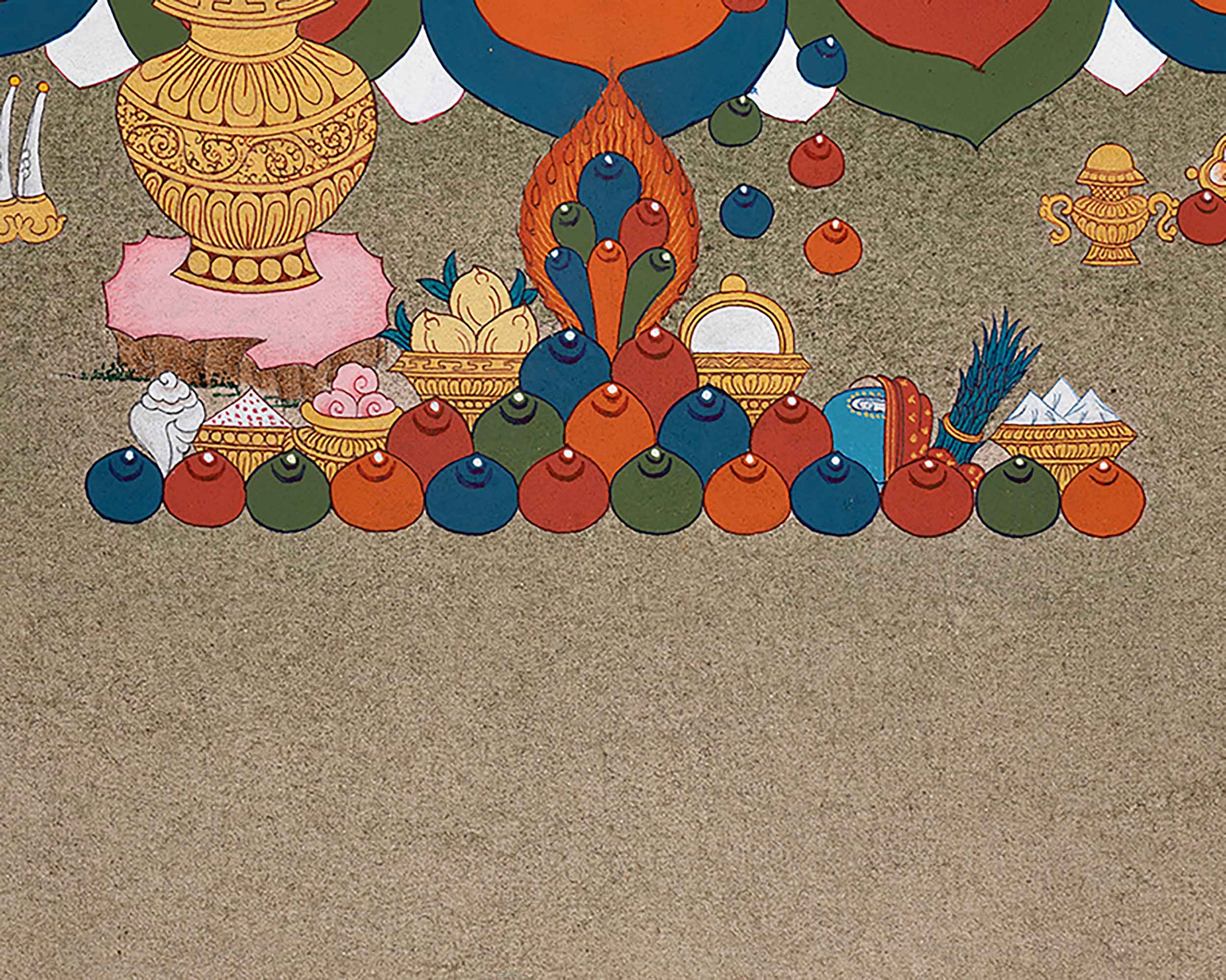 Tibetan Dzambhala Thangka Painting | Guardian of Wealth and Abundance | Wall Art for Financial Blessings
