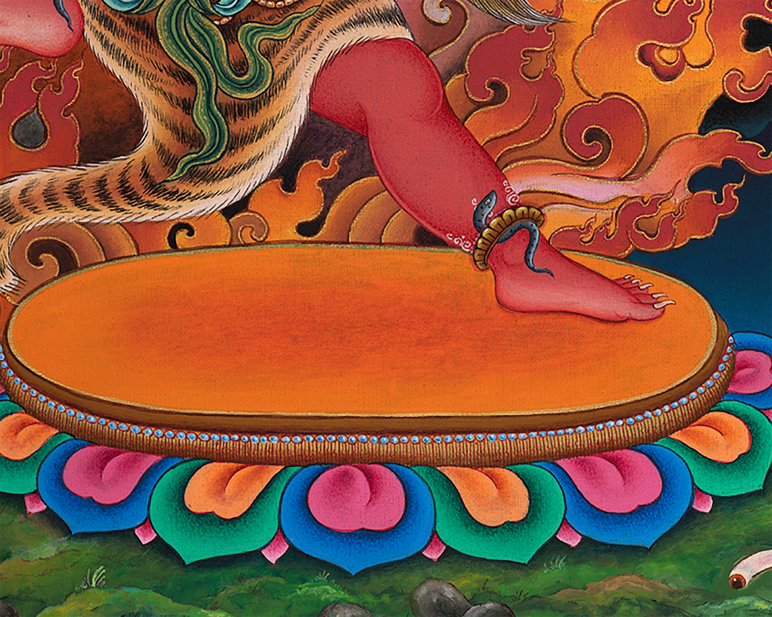 Khadgapani Goddess Thangka Print | Traditional Himalayan Artwork