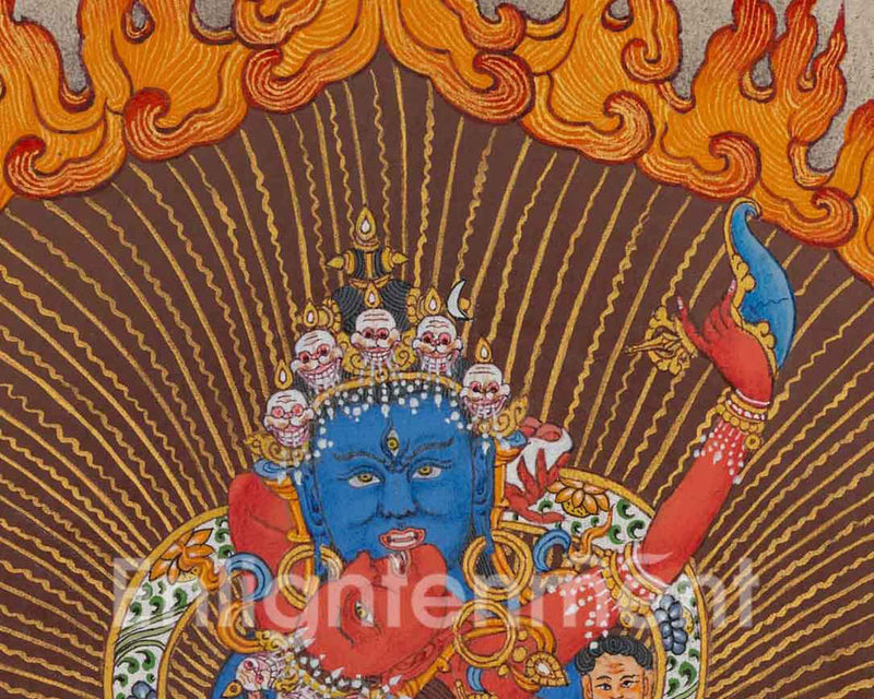 Chakrasamvara Thangka | Traditional Thangka For Meditation | Wall Decors