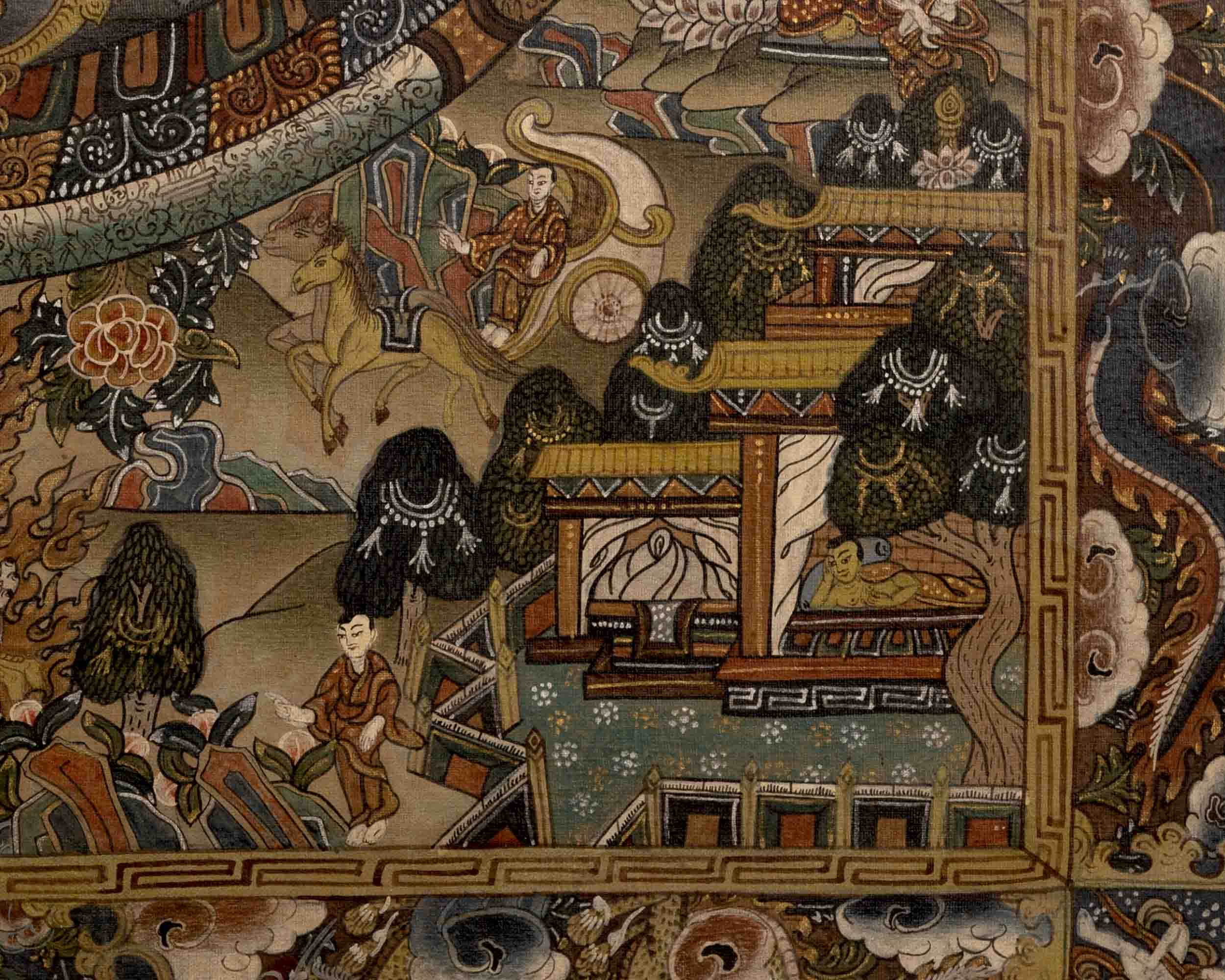 Original Handmade Vintage Buddha Mandala Thangka | Meditation and Yoga