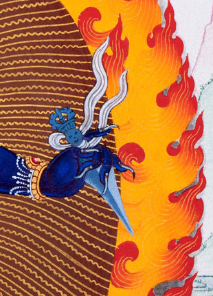 Mystical Vajranakhi Thangka | Wrathful From of Vajrayogini | Tibetan Art of Powerful Deity