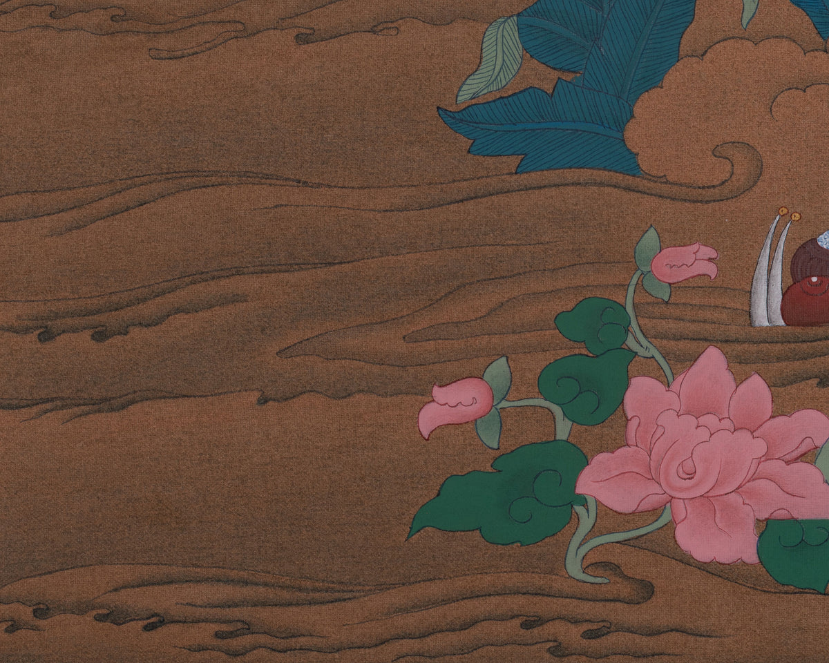 Shakyamuni Buddha Sacred Thangka | Siddhartha Gautam | Enlightened Master Painting