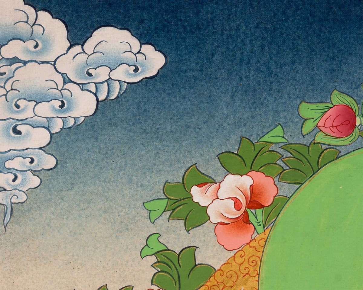 Guru Padmasambhava Thangka | Religious Painting | Wall Decors