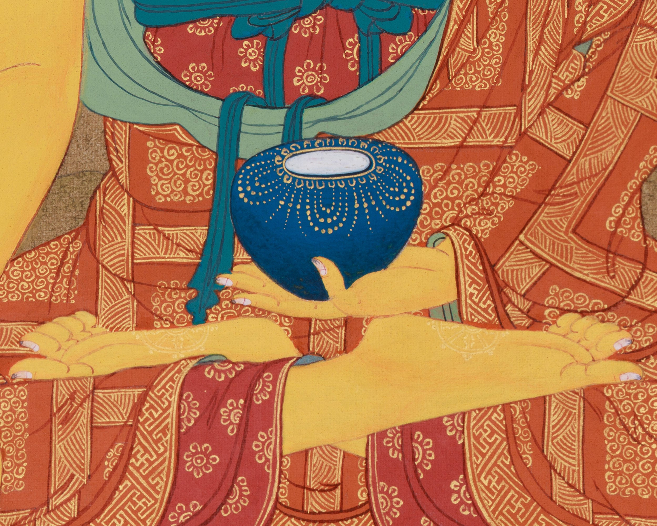 Buddhist Thangka of Shakyamuni Buddha