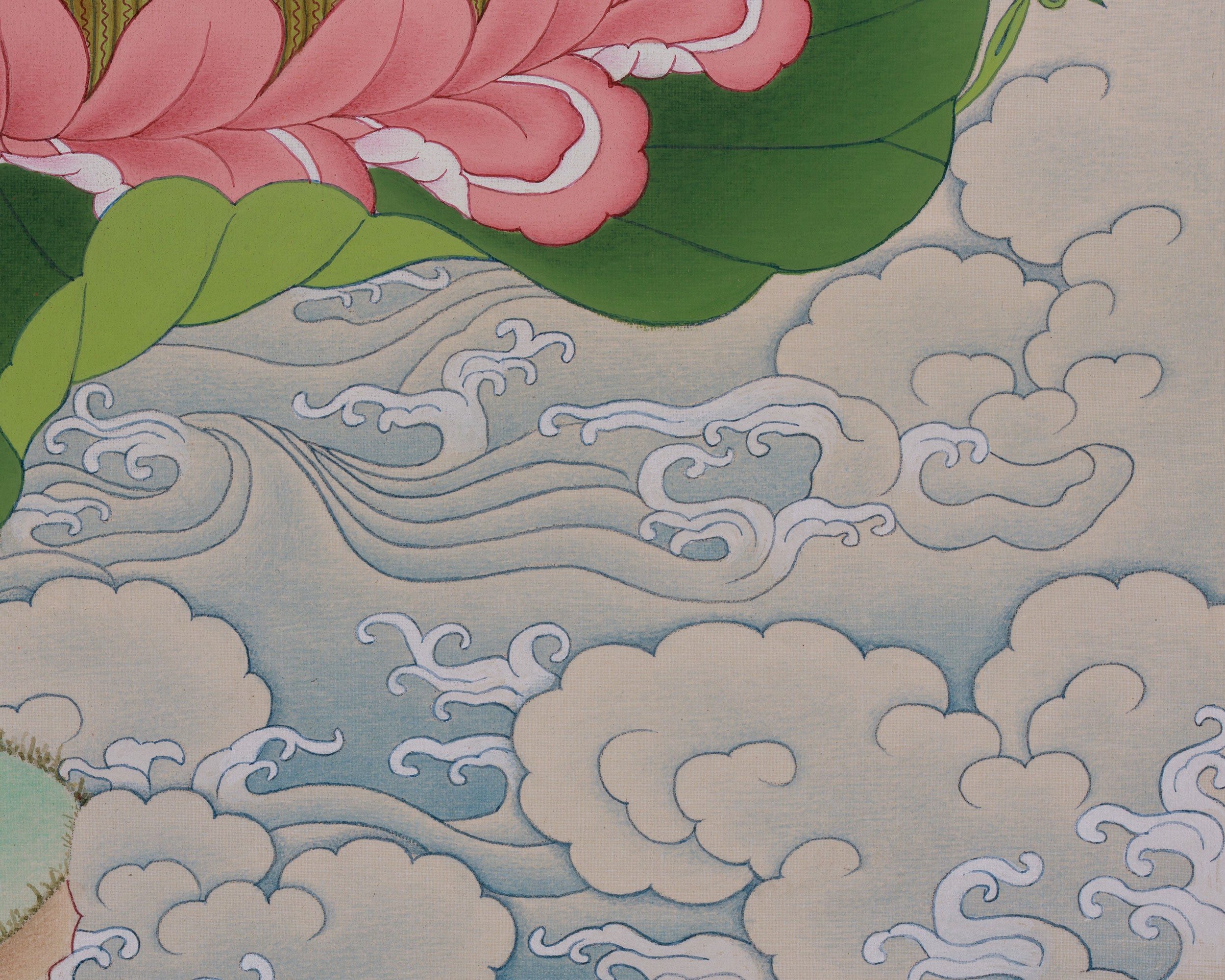 Infinite Wisdom Deity Amitabha Buddha Thangka | Buddhist Art for Meditation