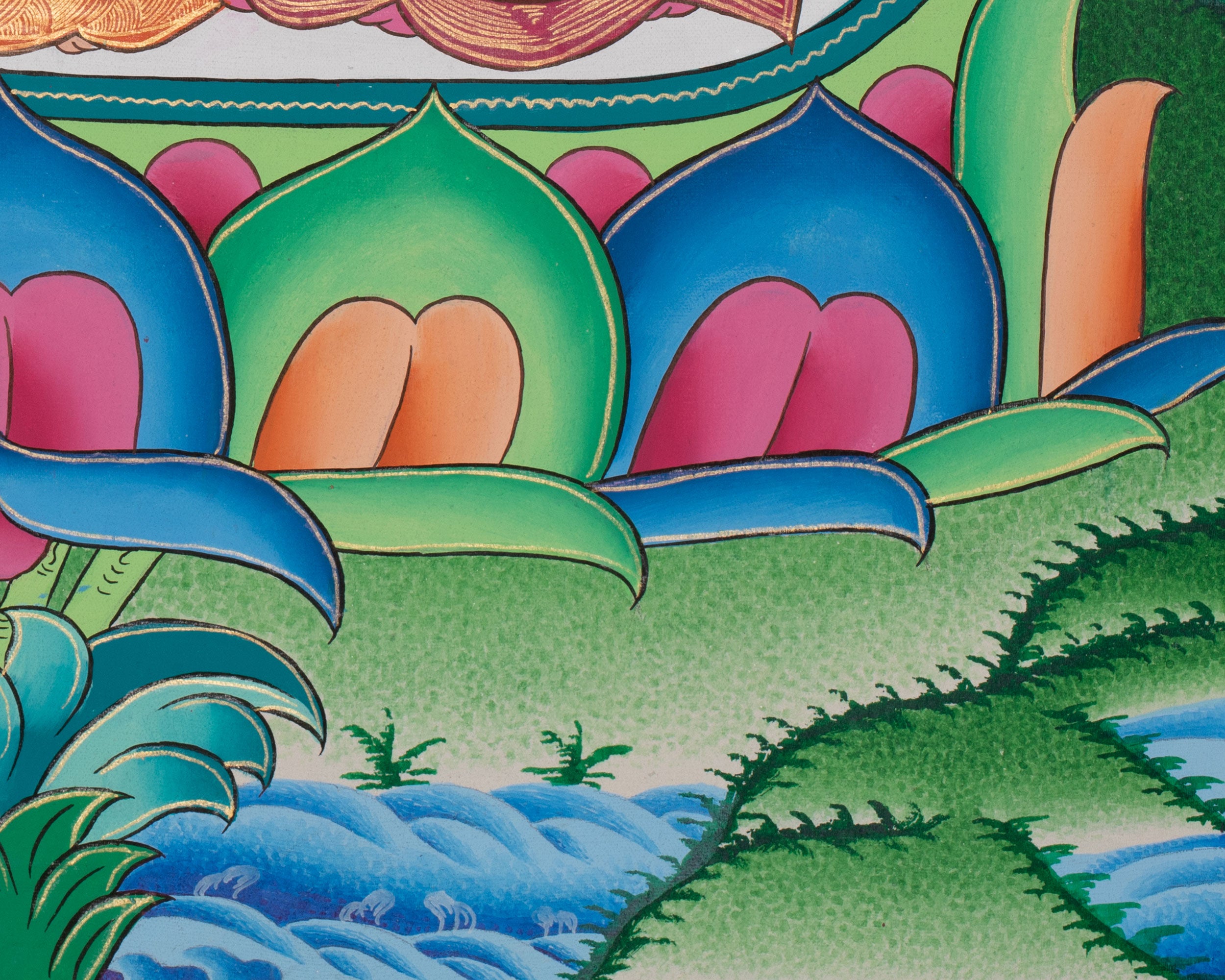 Original Hand-Painted Amogsiddhi Thangka | Tibetan Buddhist Thangka |