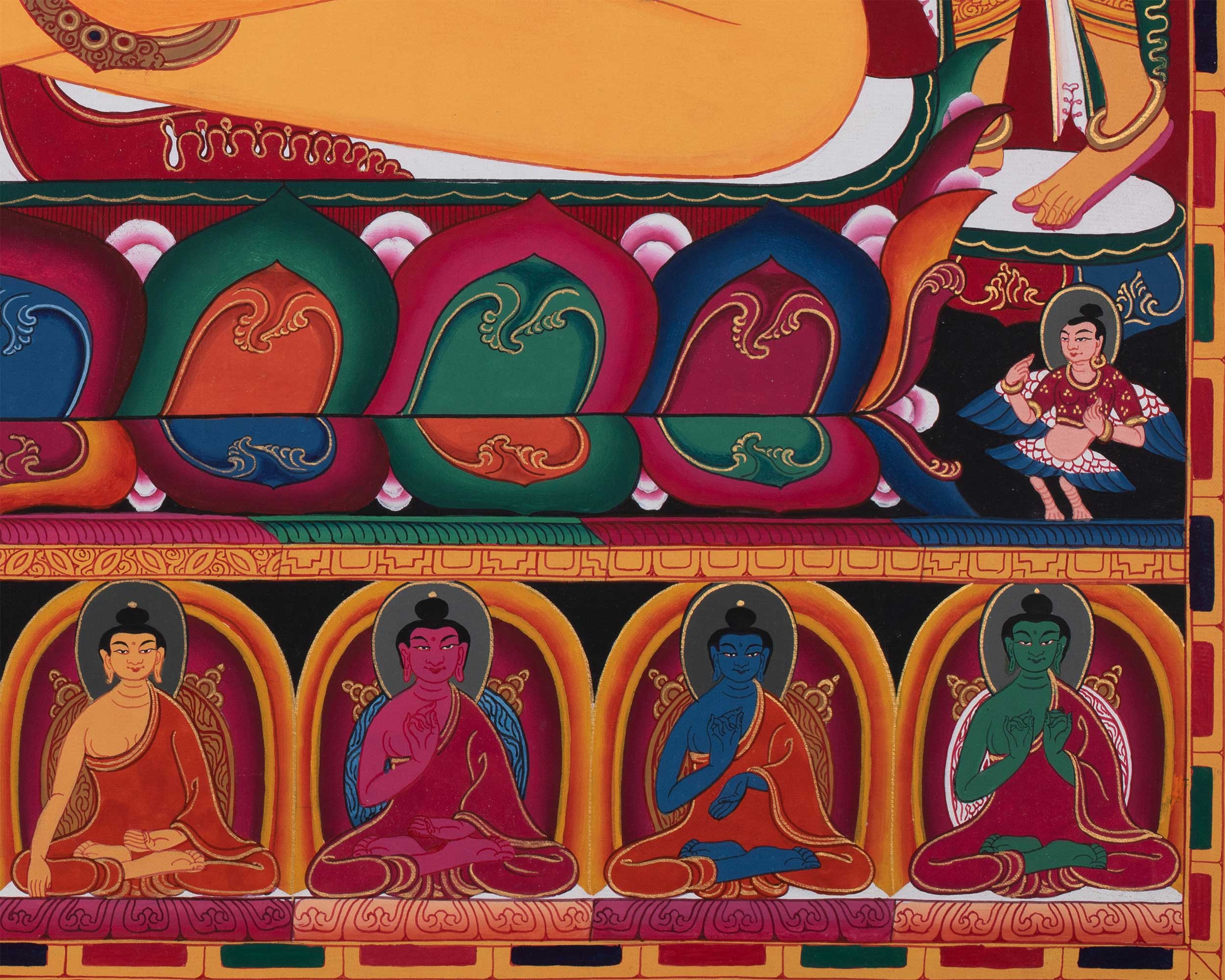 Buddha Amoghasiddhi Thangka | One of the Dhyani Buddhas